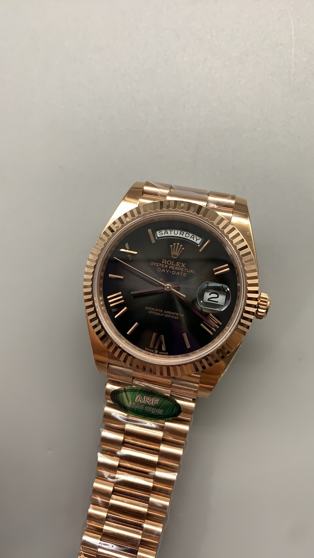 Rolex Day-Date 40MM | โชว์วันและวันที่ | กลไกอัตโนมัติ Cal.3255