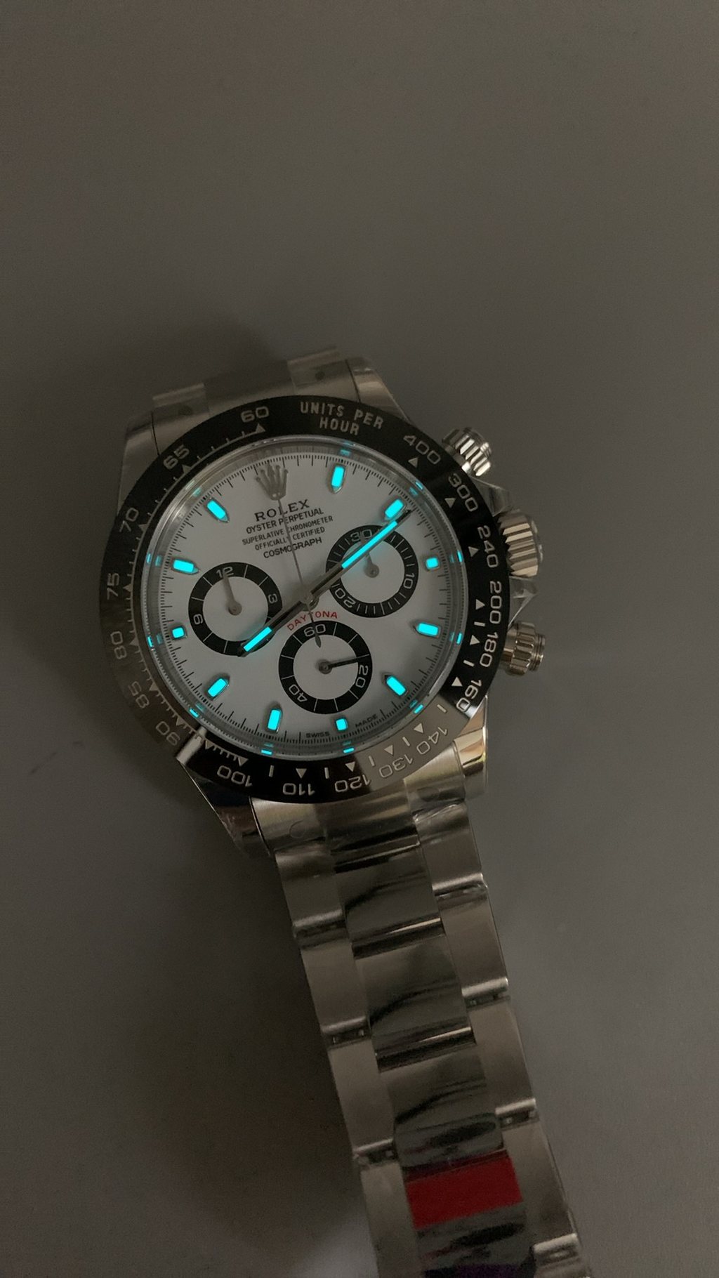 Rolex Daytona 40MM | หน้าปัดสีดำ | ตัวเรือนสแตนเลสสตีล | กลไกอัตโนมัติ Cal.4130