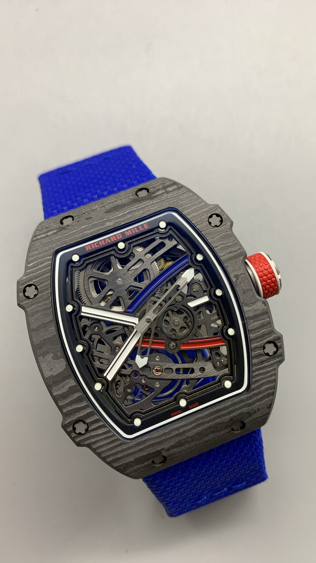 Richard Mille RM67-02 | 38.7 × 47.52MM | 錶殼 Carbon TPT® + Quartz TPT® | 鏤空錶盤 | CRMA7 自動上鍊機芯