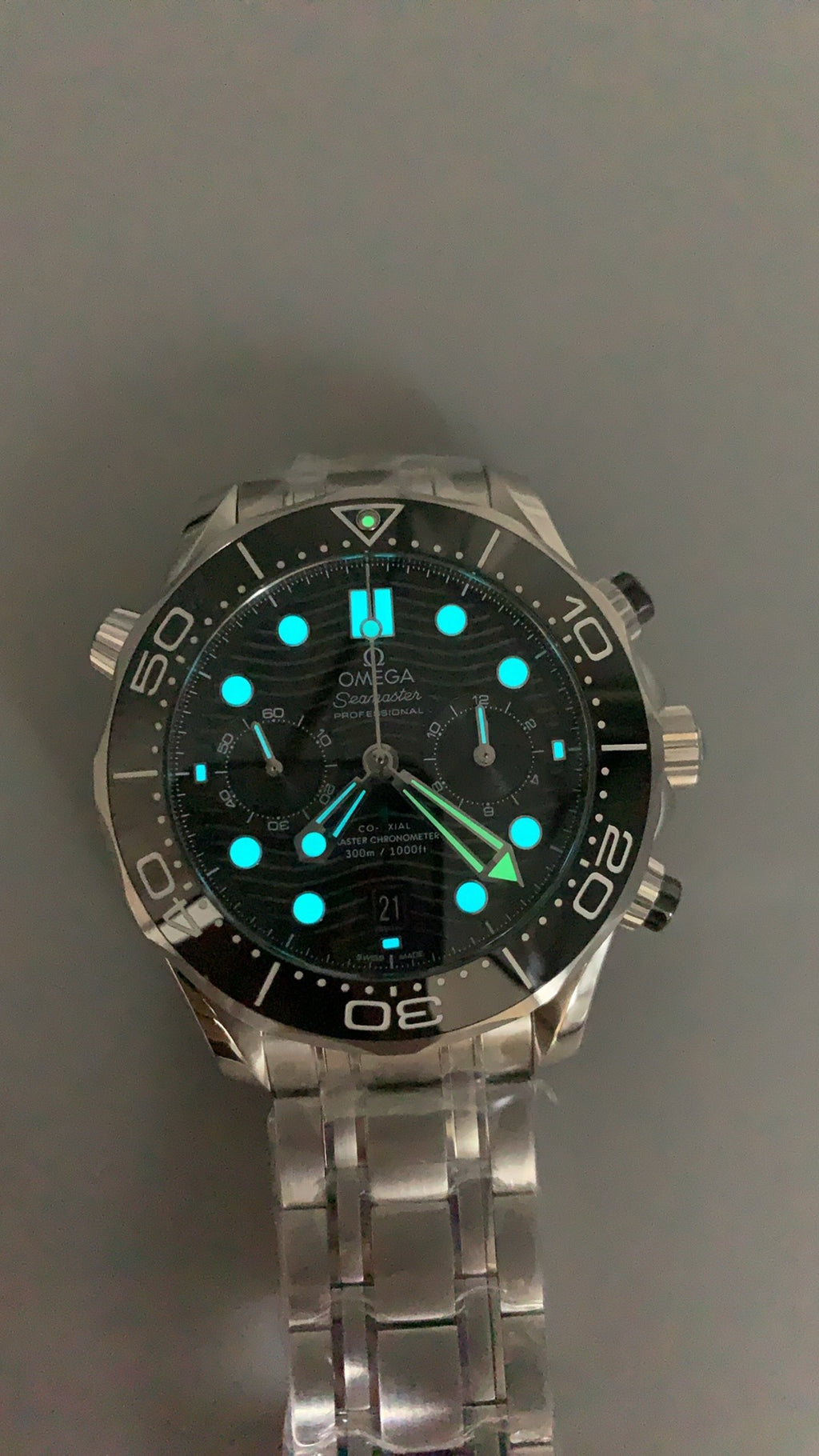 Omega Seamaster Diver 300M Chronograph 44MM | กลไกอัตโนมัติ Co-Axial Master Chronometer