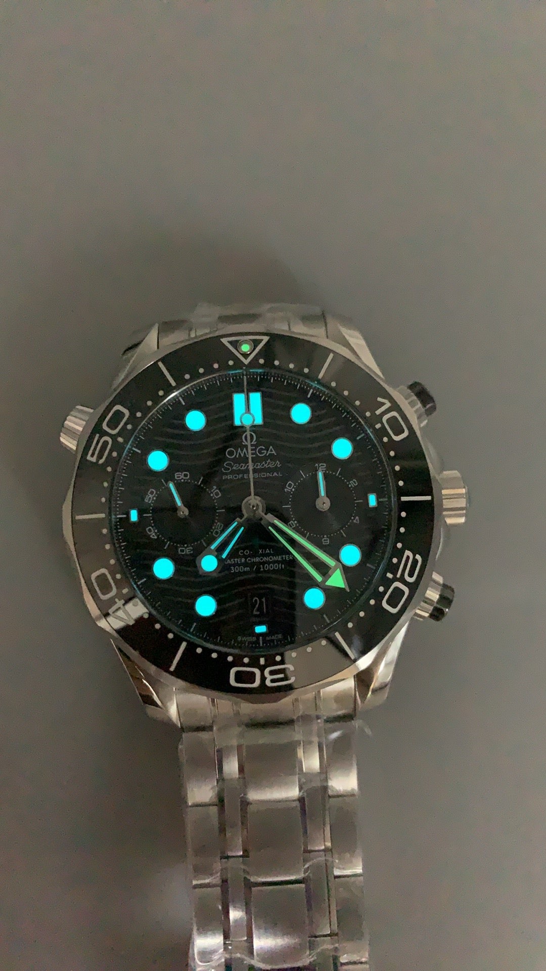 Omega Seamaster Diver 300M Chronograph 44MM | กลไกอัตโนมัติ Co-Axial Master Chronometer