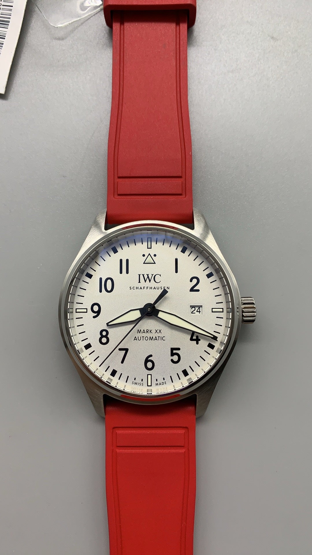 IWC Pilot’s Watch Mark XX | 40MM | หน้าปัดสีขาว | สายหนังลูกวัวสีดำ