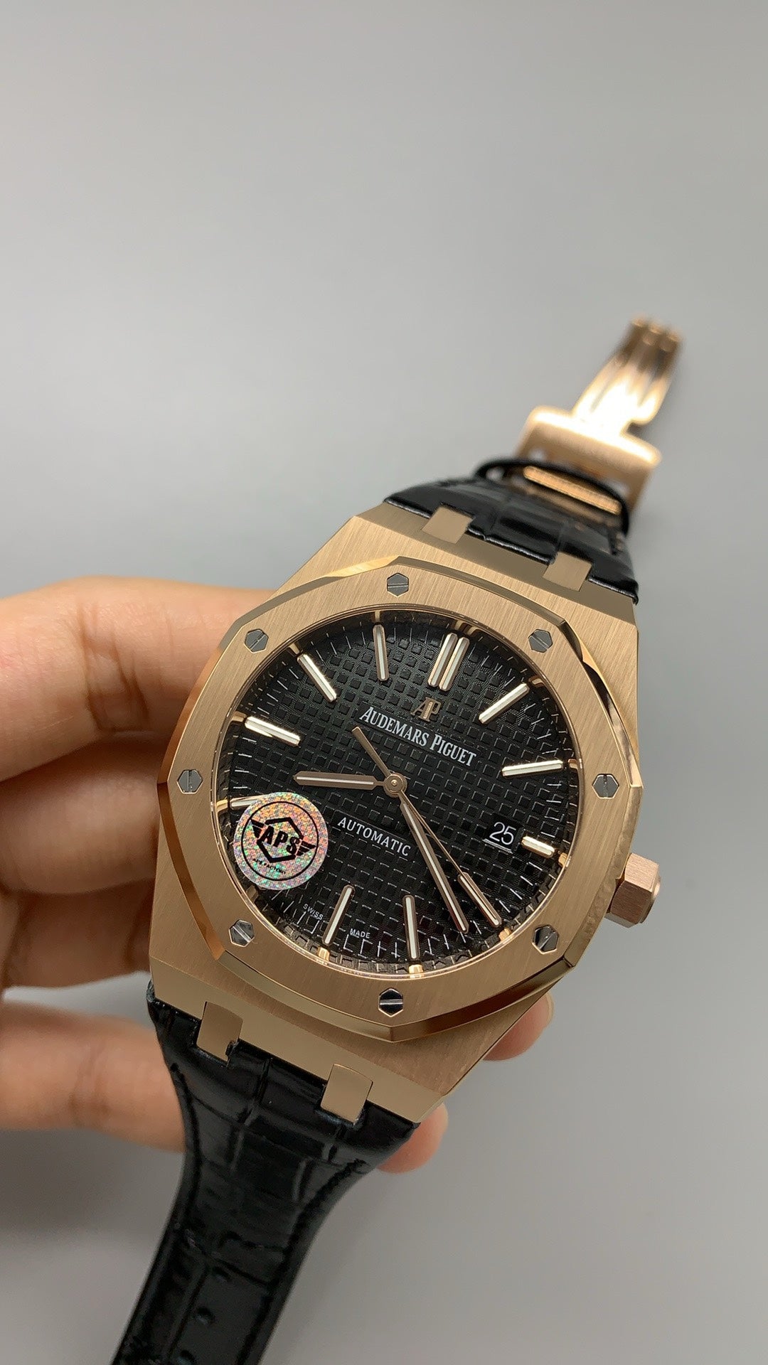 Audemars Piguet Royal Oak 15400ST | 41MM | ตัวเรือนสแตนเลสสตีล | หน้าปัดสีคลาสสิก | สายหนัง | กลไกอัตโนมัติ Cal.3120