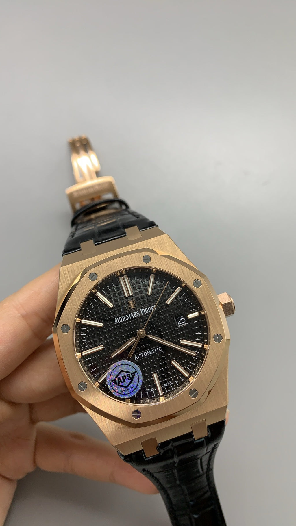 Audemars Piguet Royal Oak 15400ST | 41MM | ตัวเรือนสแตนเลสสตีล | หน้าปัดสีคลาสสิก | สายหนัง | กลไกอัตโนมัติ Cal.3120