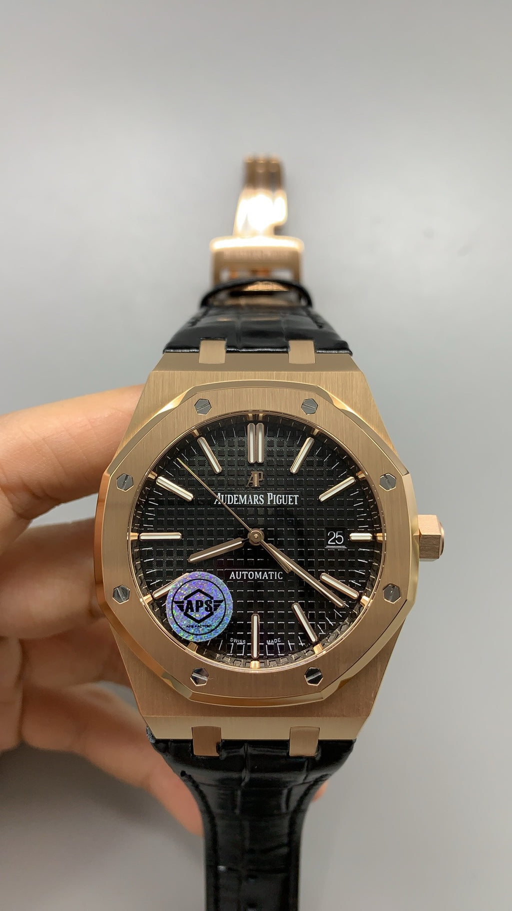 Audemars Piguet Royal Oak 15400ST | 41MM | ตัวเรือนสแตนเลสสตีล | หน้าปัดสีคลาสสิก | สายหนัง | กลไกอัตโนมัติ Cal.3120