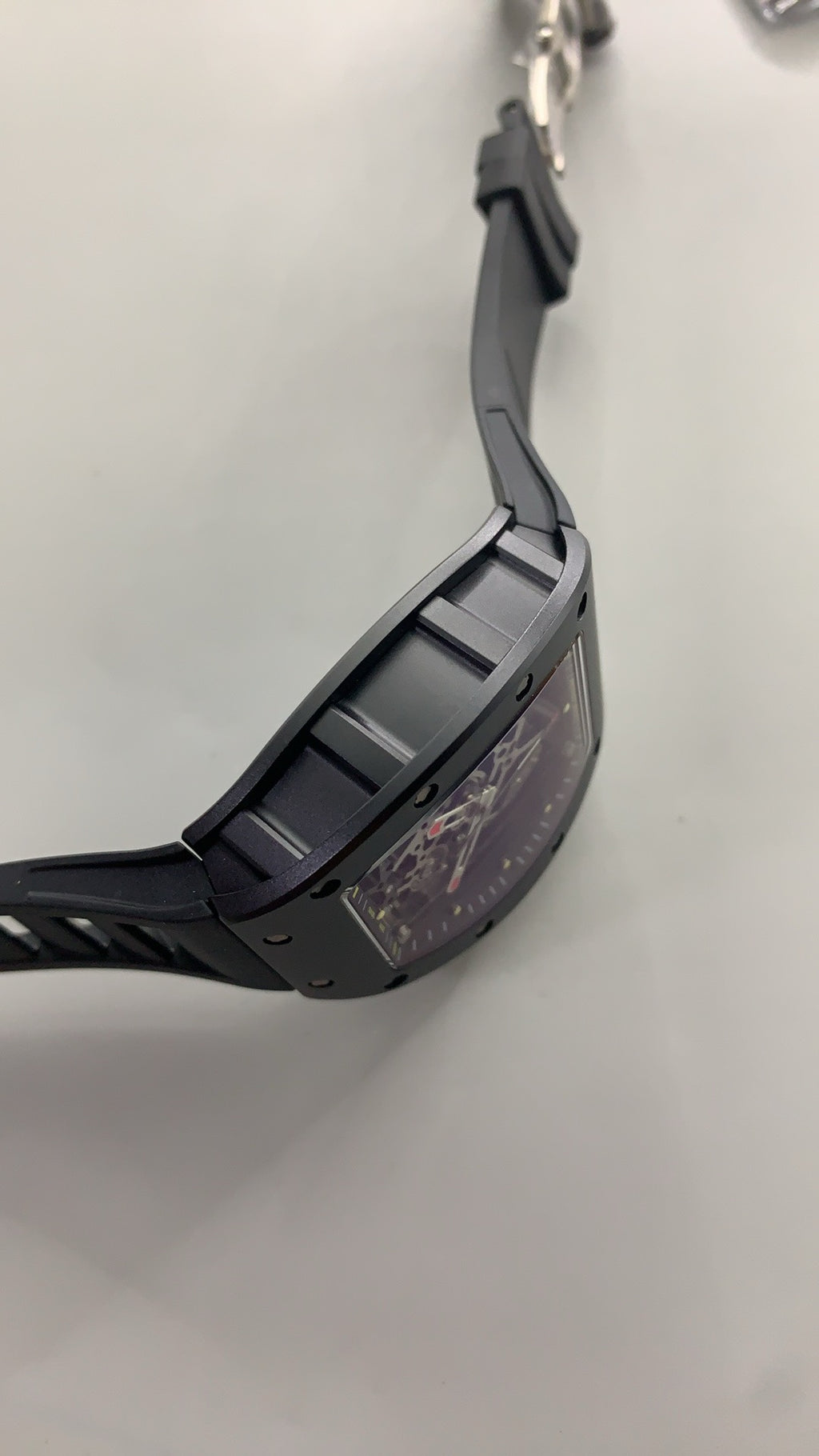 Richard Mille RM35-09 | 42MM | ตัวเรือนคาร์บอนไฟเบอร์ NTPT + โครงไทเทเนียม | หน้าปัดสเกเลตัน | กลไกอัตโนมัติ RMAL2