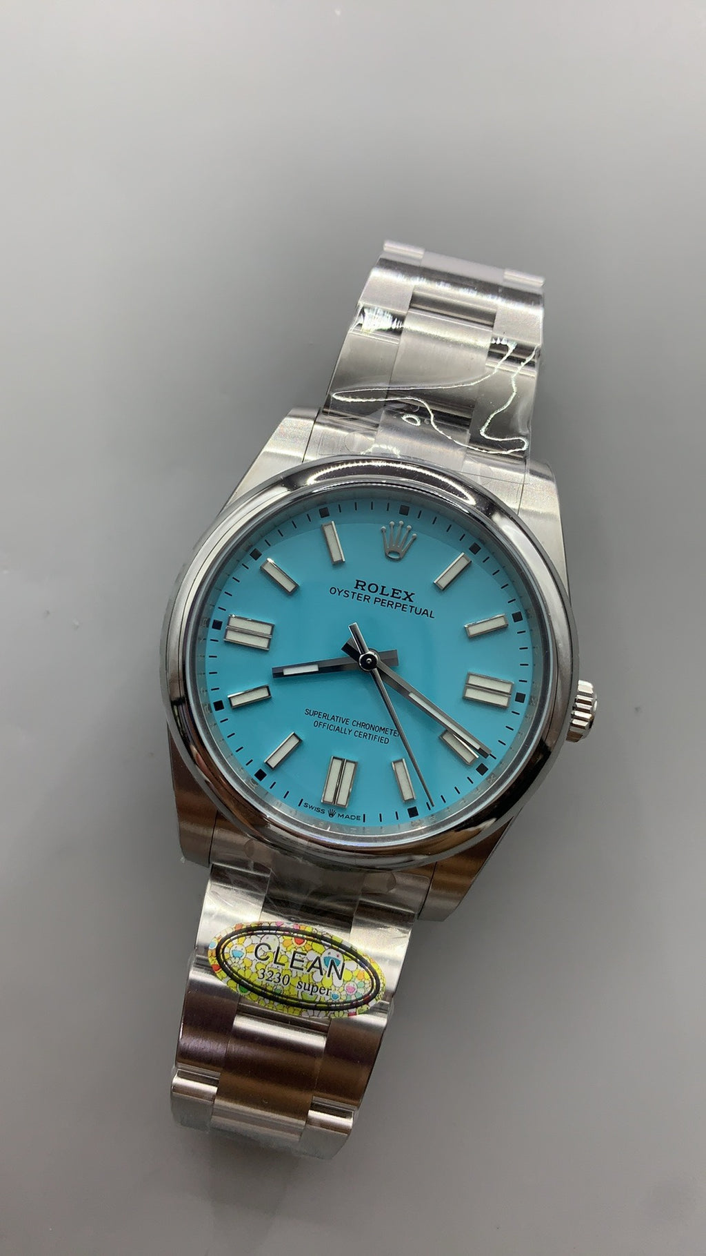 Rolex Oyster Perpetual 41MM | หน้าปัดสีฟ้า Tiffany | กลไกอัตโนมัติ Cal.3230