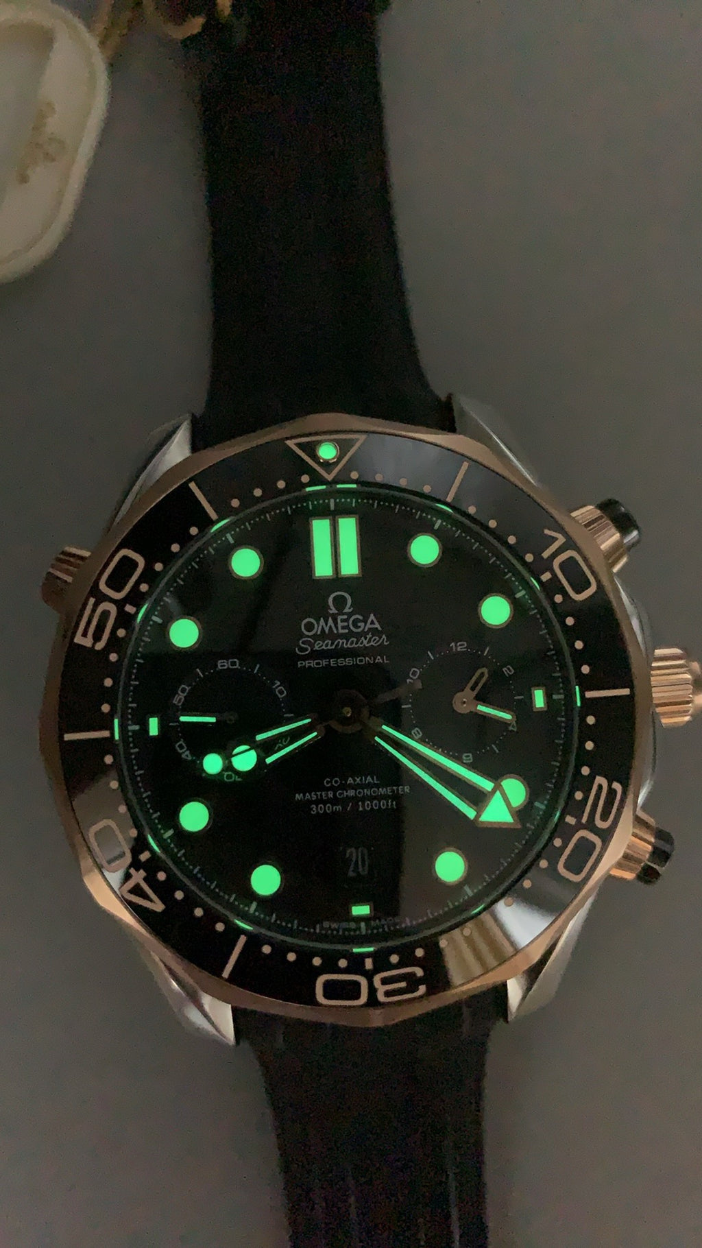 Omega Seamaster Diver 300M Chronograph 44MM | กลไกอัตโนมัติ Co-Axial Master Chronometer