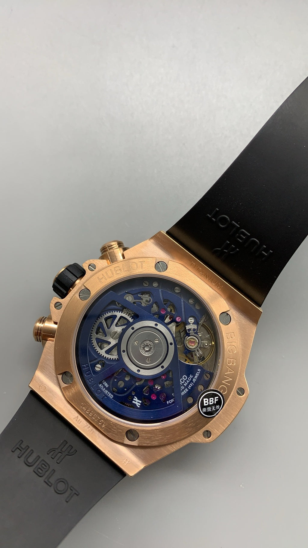 Hublot Big Bang Chronograph | 44MM | ตัวเรือนไทเทเนียม/สแตนเลสสตีล | หน้าปัดสเกเลตัน | จับเวลา Chronograph | กลไกอัตโนมัติ HUB4100