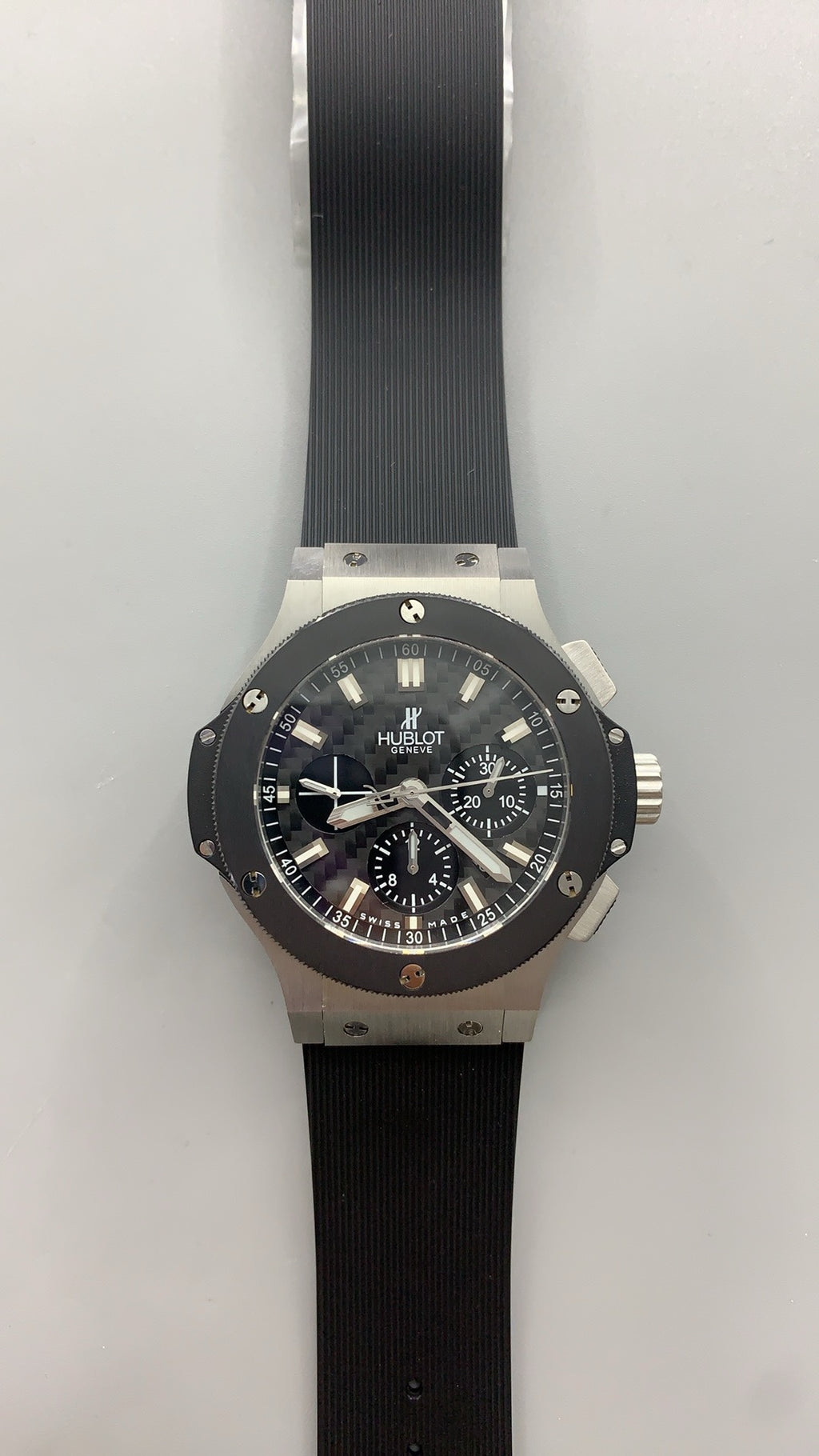 Hublot Big Bang Chronograph | 44MM | ตัวเรือนไทเทเนียม/สแตนเลสสตีล | หน้าปัดสเกเลตัน | จับเวลา Chronograph | กลไกอัตโนมัติ HUB4100