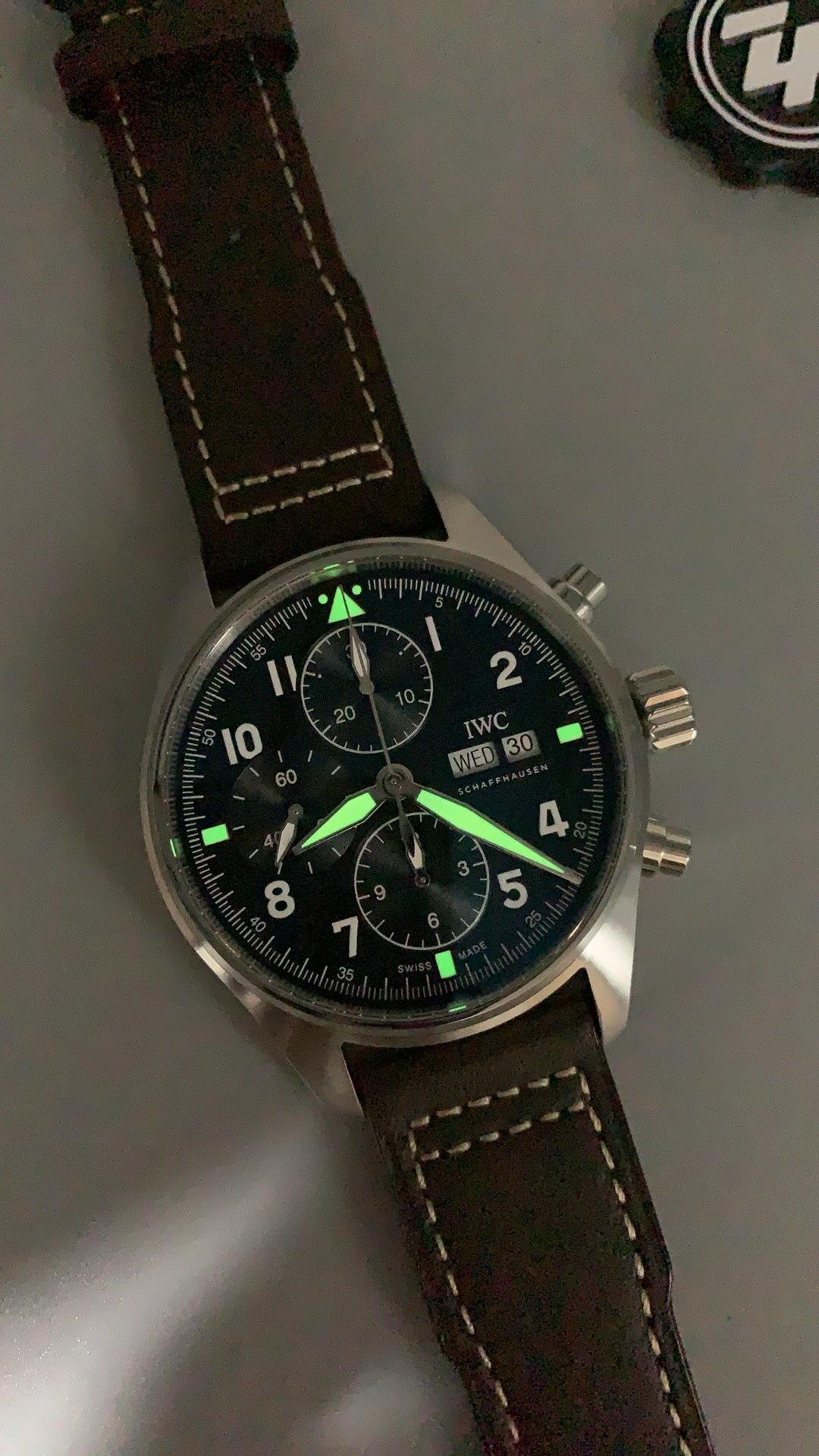 IWC Pilot’s Chronograph | 41MM | หน้าปัดสีดำ | สายหนังสีน้ำตาล