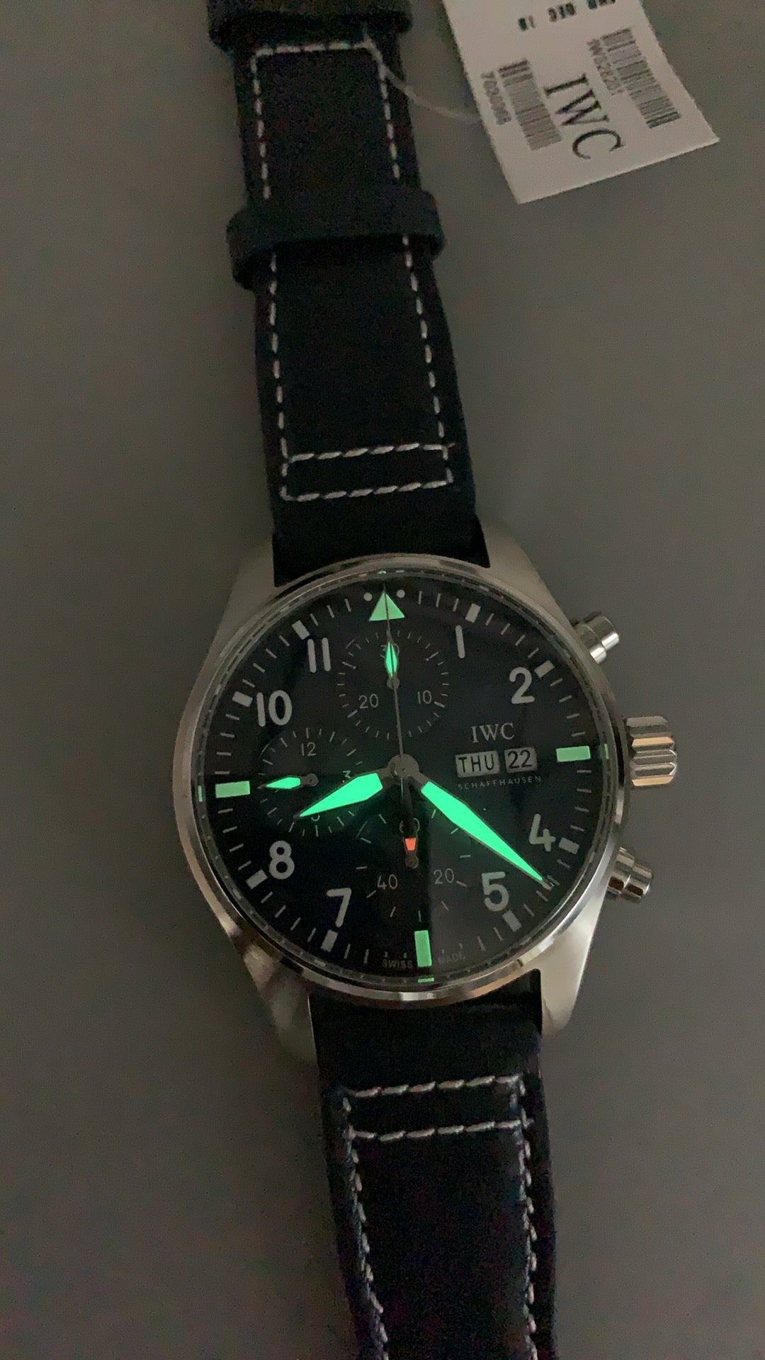 IWC Pilot’s Watch Chronograph | 41MM | หน้าปัดสีน้ำเงิน | สายหนังสีน้ำเงิน | กลไกอัตโนมัติ