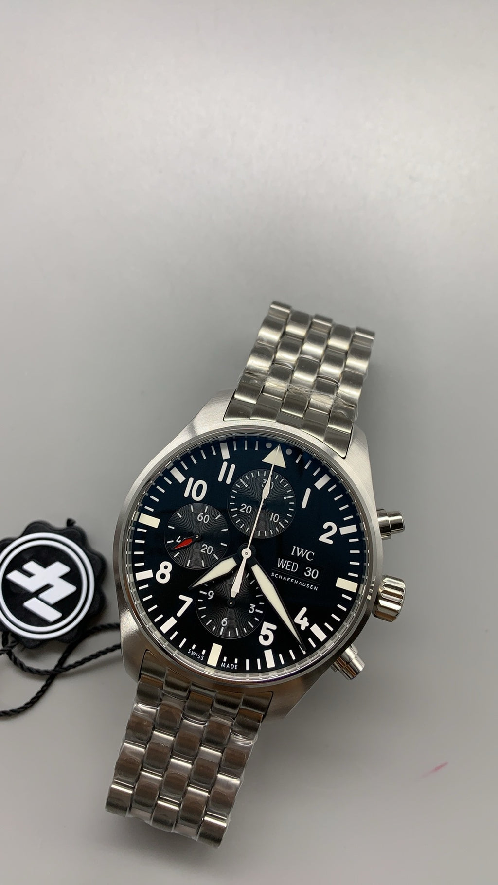 IWC Pilot’s Watch Chronograph | 41MM | ตัวเรือนสแตนเลส | หน้าปัดสีดำ | สายเหล็ก | กลไกอัตโนมัติ Cal.69385