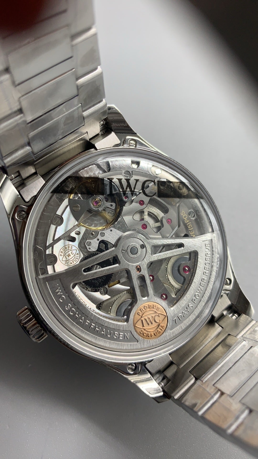 IWC Portugieser Automatic 7 Days | 42MM | ตัวเรือนสแตนเลส | หน้าปัดสีน้ำเงิน | สายเหล็ก | กลไกอัตโนมัติ Cal.52010