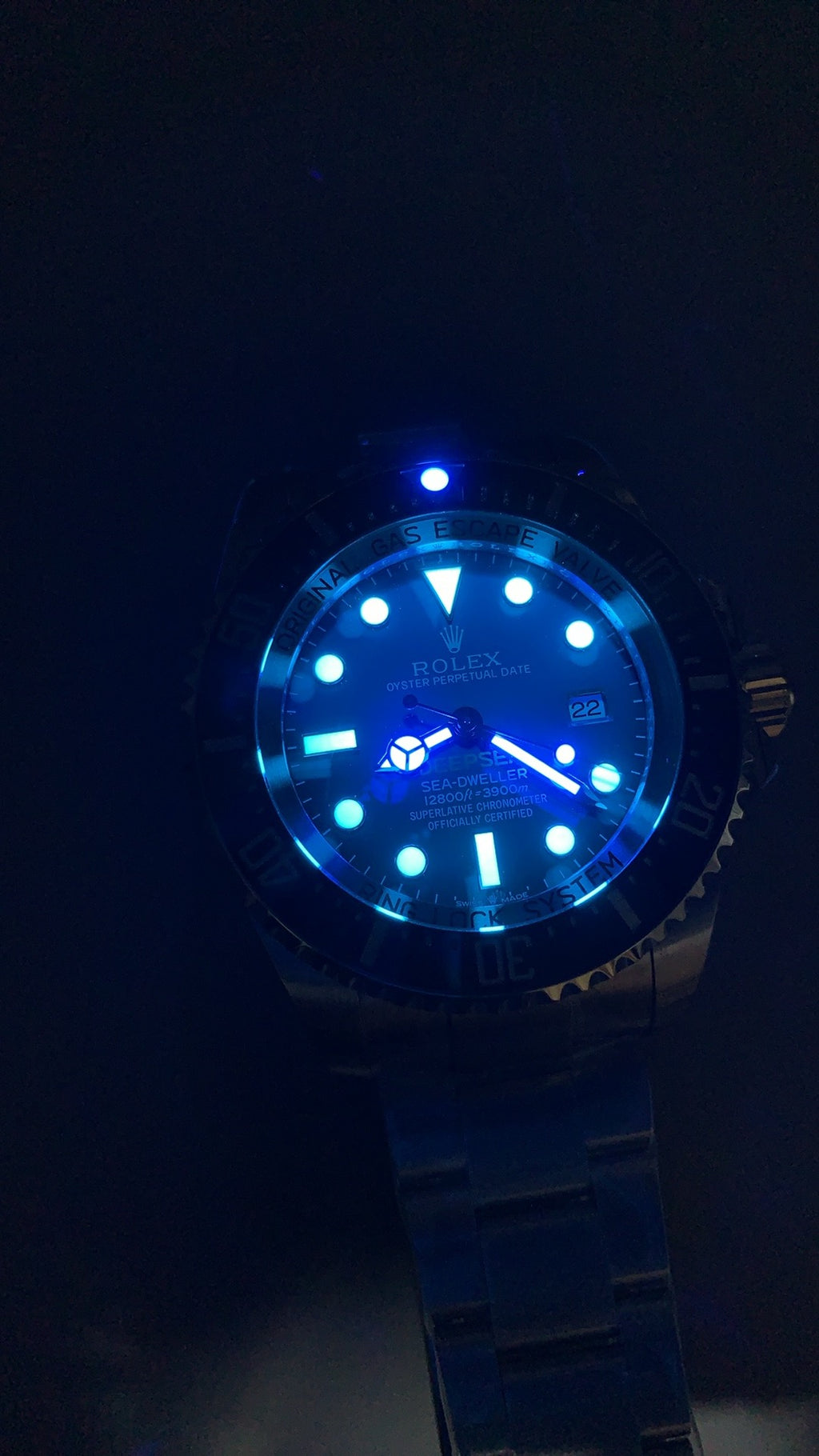 Rolex Deepsea 44MM | หน้าปัดสีฟ้าน้ำเงินไล่เฉด (D-Blue) | กลไกอัตโนมัติ Cal.3235