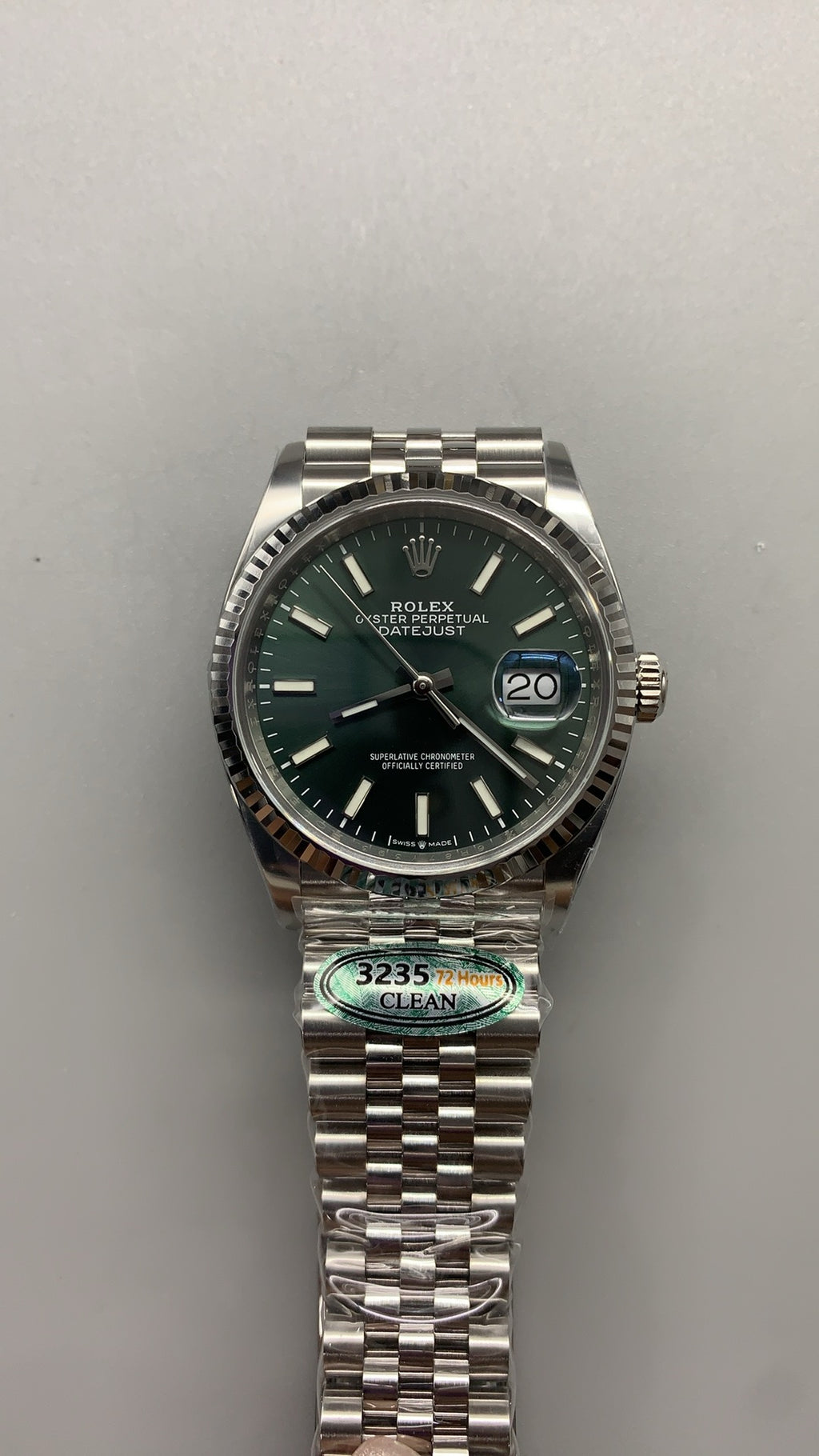 Rolex Datejust 36MM | หน้าปัดสีเขียว | กลไกอัตโนมัติ Cal.3235