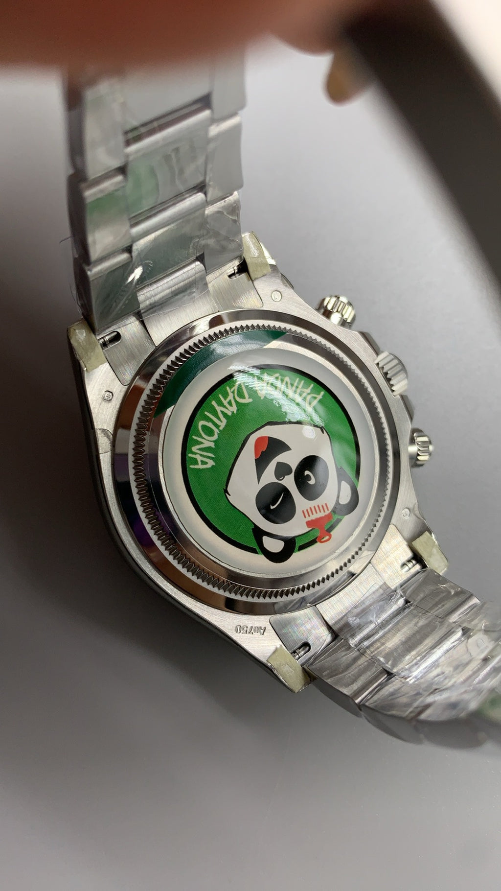 Rolex Daytona 40MM | หน้าปัดสีดำ | ตัวเรือนสแตนเลสเคลือบสีไวท์โกลด์ PVD | กลไกอัตโนมัติ Cal.4131