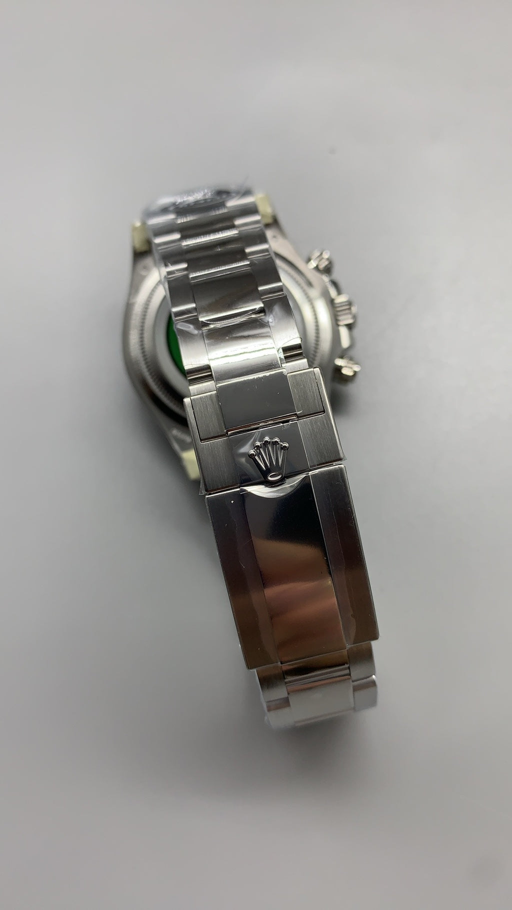 Rolex Daytona 40MM | หน้าปัดสีดำ | ตัวเรือนสแตนเลสเคลือบสีไวท์โกลด์ PVD | กลไกอัตโนมัติ Cal.4131