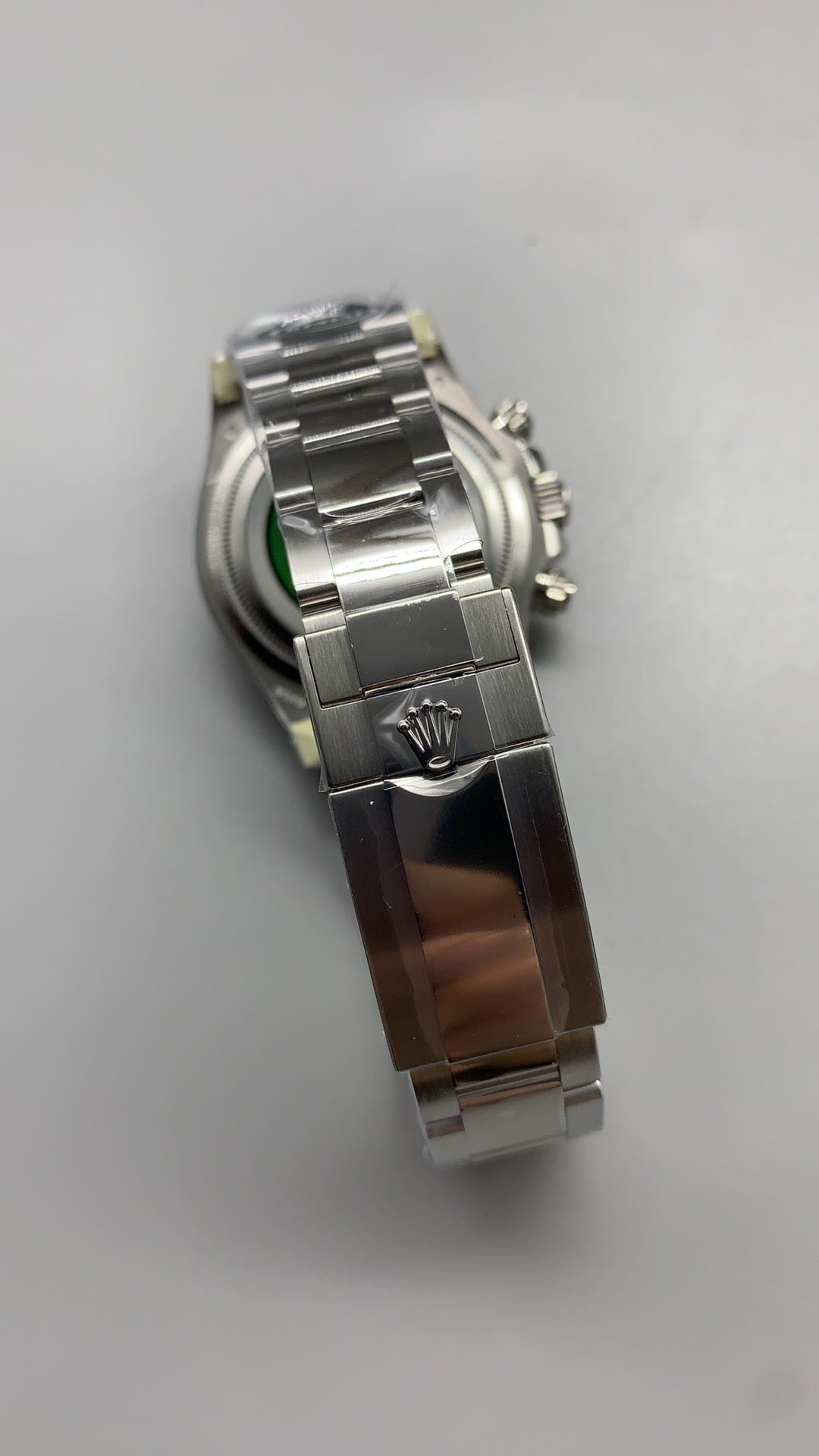 Rolex Daytona 40MM | หน้าปัดสีดำ | ตัวเรือนสแตนเลสเคลือบสีไวท์โกลด์ PVD | กลไกอัตโนมัติ Cal.4131