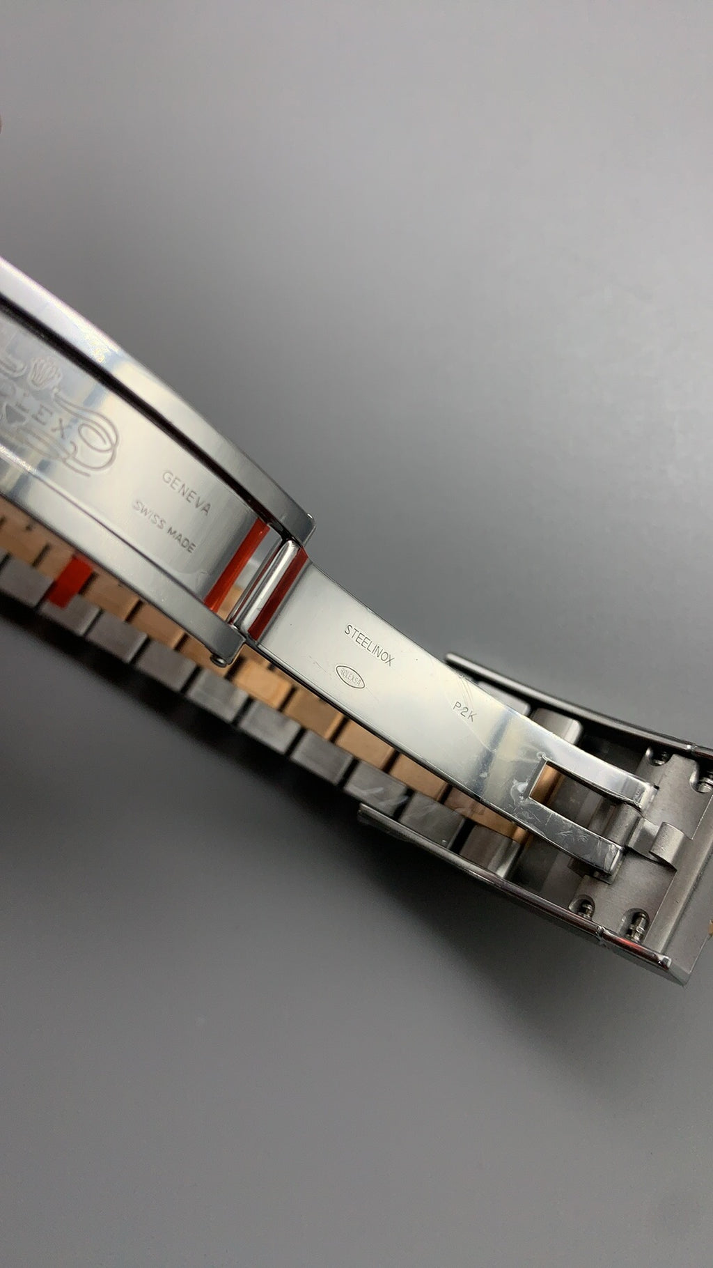 Rolex Datejust 36MM | หน้าปัดลายตาราง | ตัวเรือนสแตนเลสสลับเคลือบสีโรสโกลด์ PVD | กลไกอัตโนมัติ Cal.3235