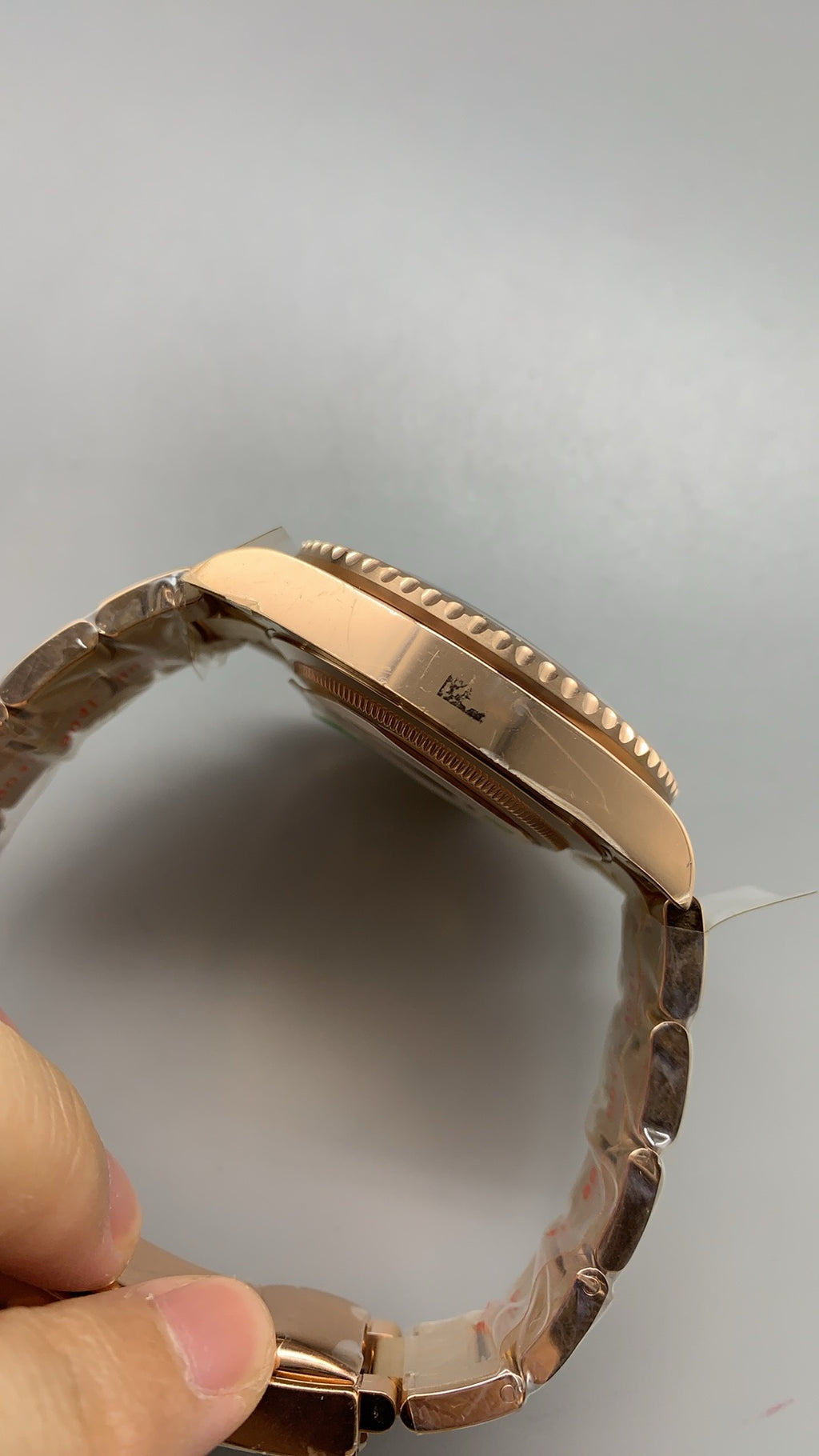 Rolex GMT-Master II 40MM | หน้าปัดลายก้อนเมฆ | ตัวเรือนสแตนเลสเคลือบสีโรสโกลด์ PVD | กลไกอัตโนมัติ Cal.3285