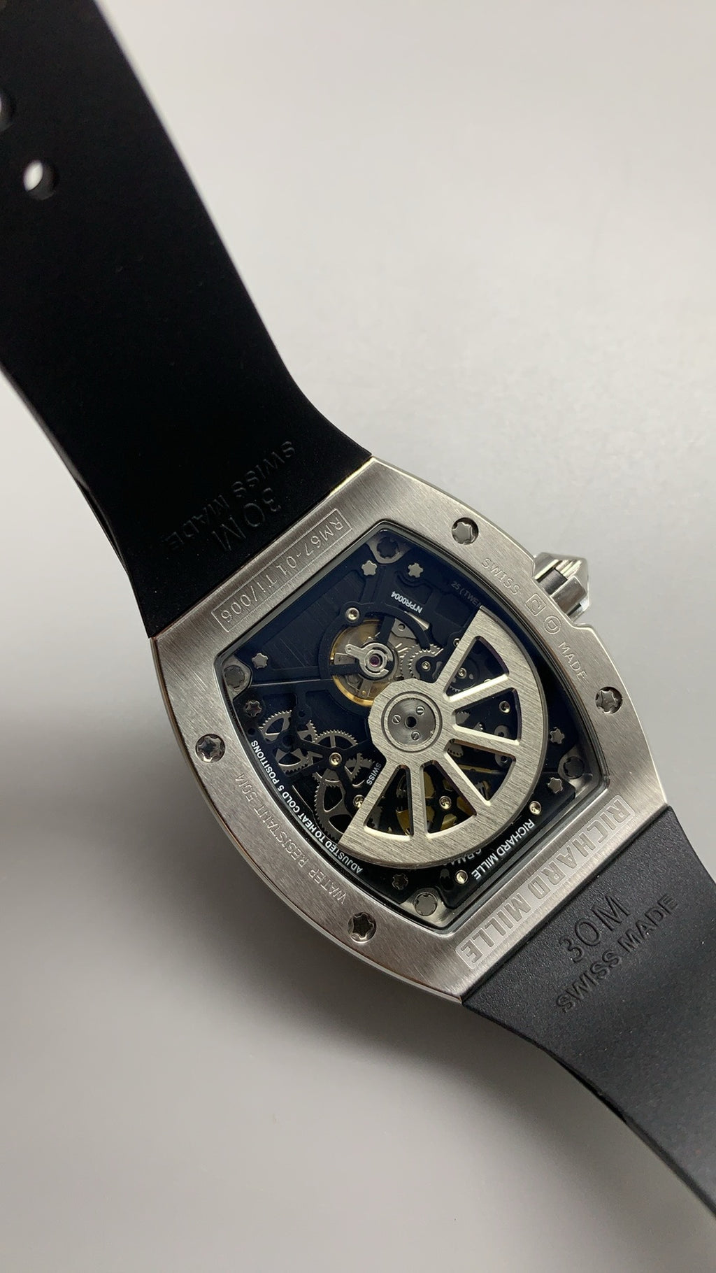 Richard Mille RM67-01 | 38.7MM | ตัวเรือนไทเทเนียมเกรด 5 | หน้าปัดสเกเลตัน | กลไกอัตโนมัติ CRMA6