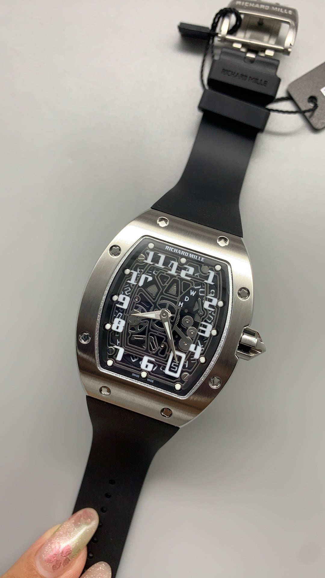 Richard Mille RM67-01 | 38.7MM | ตัวเรือนไทเทเนียมเกรด 5 | หน้าปัดสเกเลตัน | กลไกอัตโนมัติ CRMA6