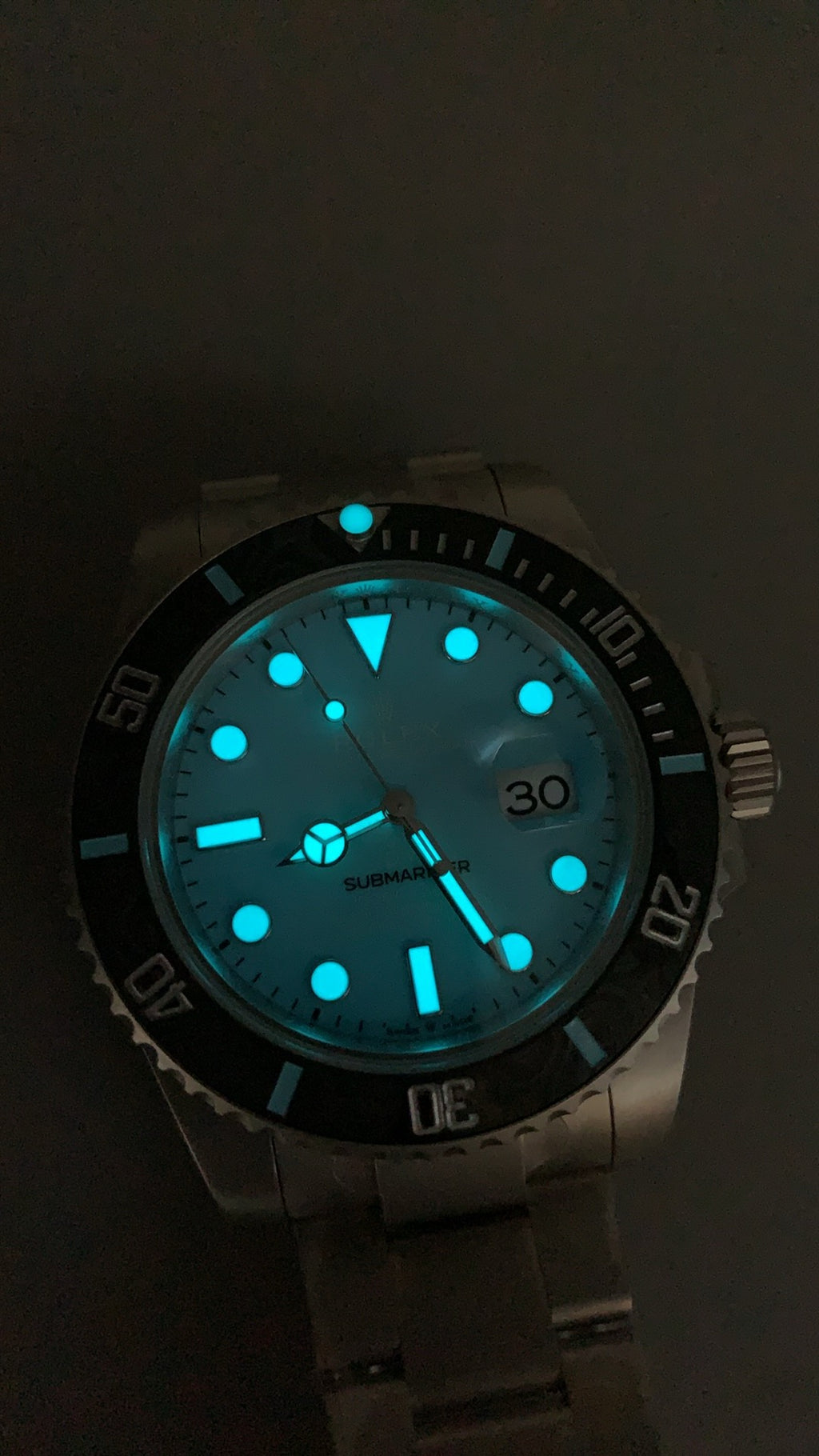 Rolex Submariner DIW 40MM | หน้าปัดสีฟ้า Tiffany | ตัวเรือนไทเทเนียม | กลไกอัตโนมัติ Cal.3135