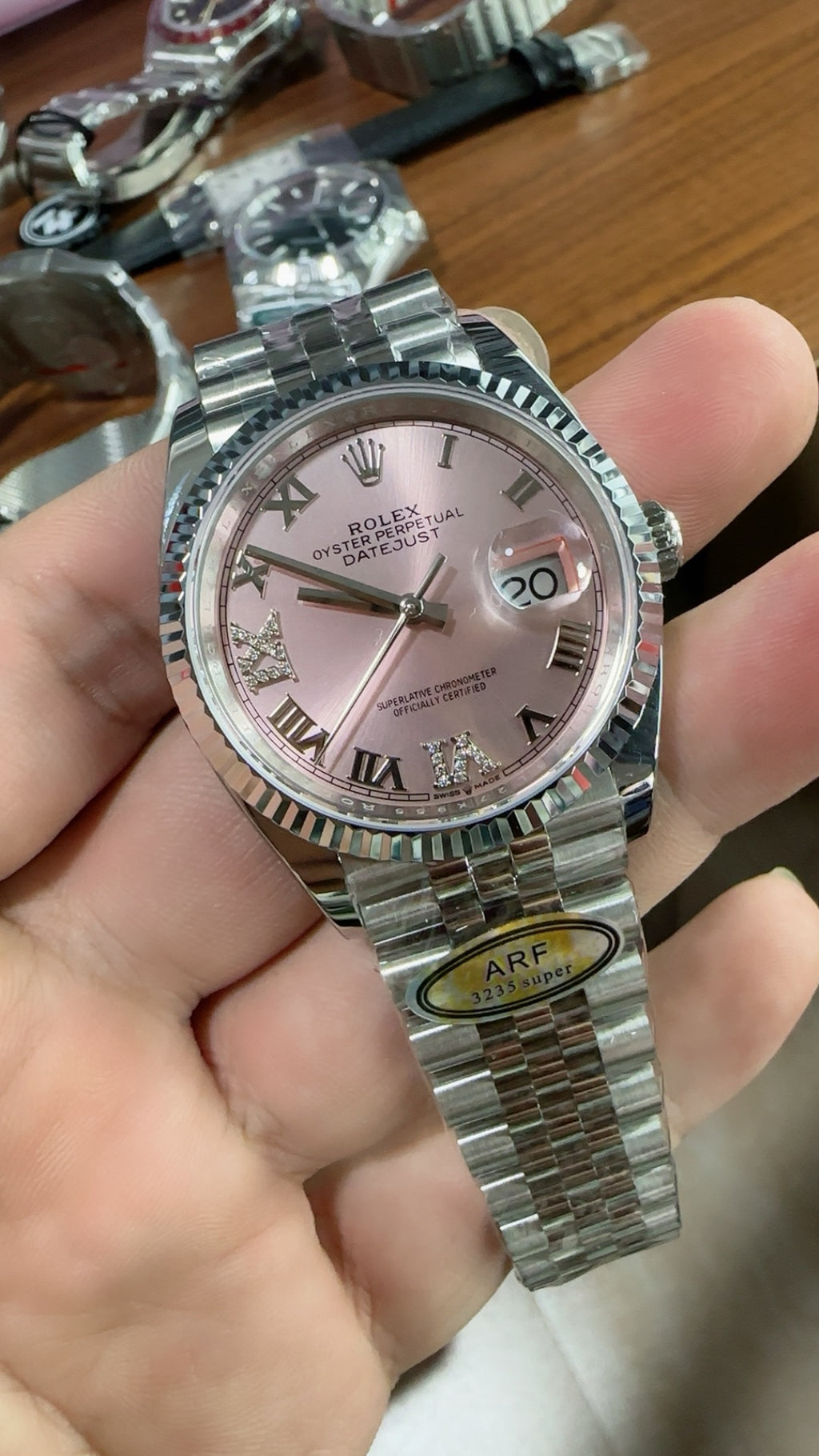 Rolex Datejust 36MM | หน้าปัดสีชมพู | กลไกอัตโนมัติ Cal.3235