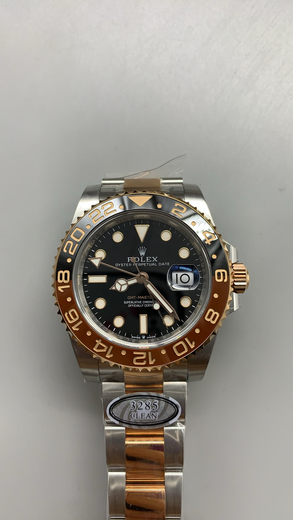 Rolex GMT-Master II 40MM | ขอบทูโทนบรอนซ์-ดำ (ซูเปอร์รูทเบียร์) | กลไกอัตโนมัติ Cal.3285