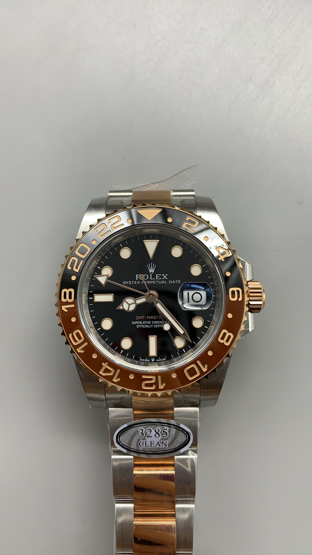 Rolex GMT-Master II 40MM | ขอบทูโทนบรอนซ์-ดำ (ซูเปอร์รูทเบียร์) | กลไกอัตโนมัติ Cal.3285