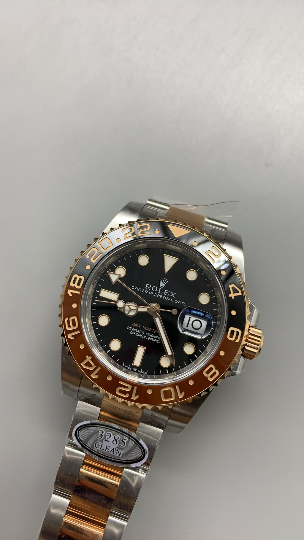 Rolex GMT-Master II 40MM | ขอบทูโทนบรอนซ์-ดำ (ซูเปอร์รูทเบียร์) | กลไกอัตโนมัติ Cal.3285