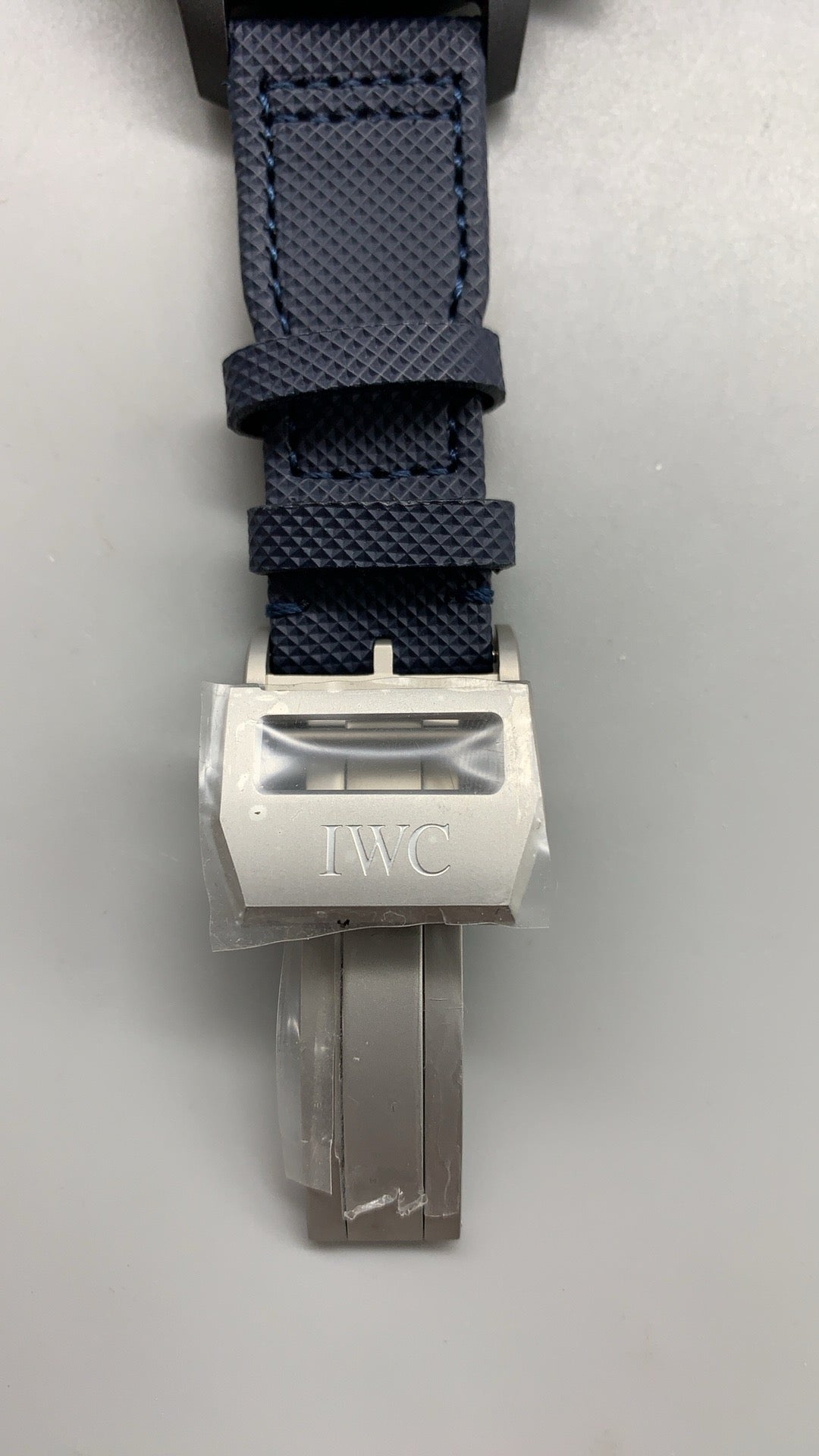 IWC Pilot's Watch Chronograph Blue Angels | 44.5MM | ตัวเรือนเซรามิกสีดำ | ฟังก์ชันจับเวลา | หน้าปัดสีน้ำเงิน | สายผ้าไนลอนสีน้ำเงิน | กลไกอัตโนมัติ Cal.89361