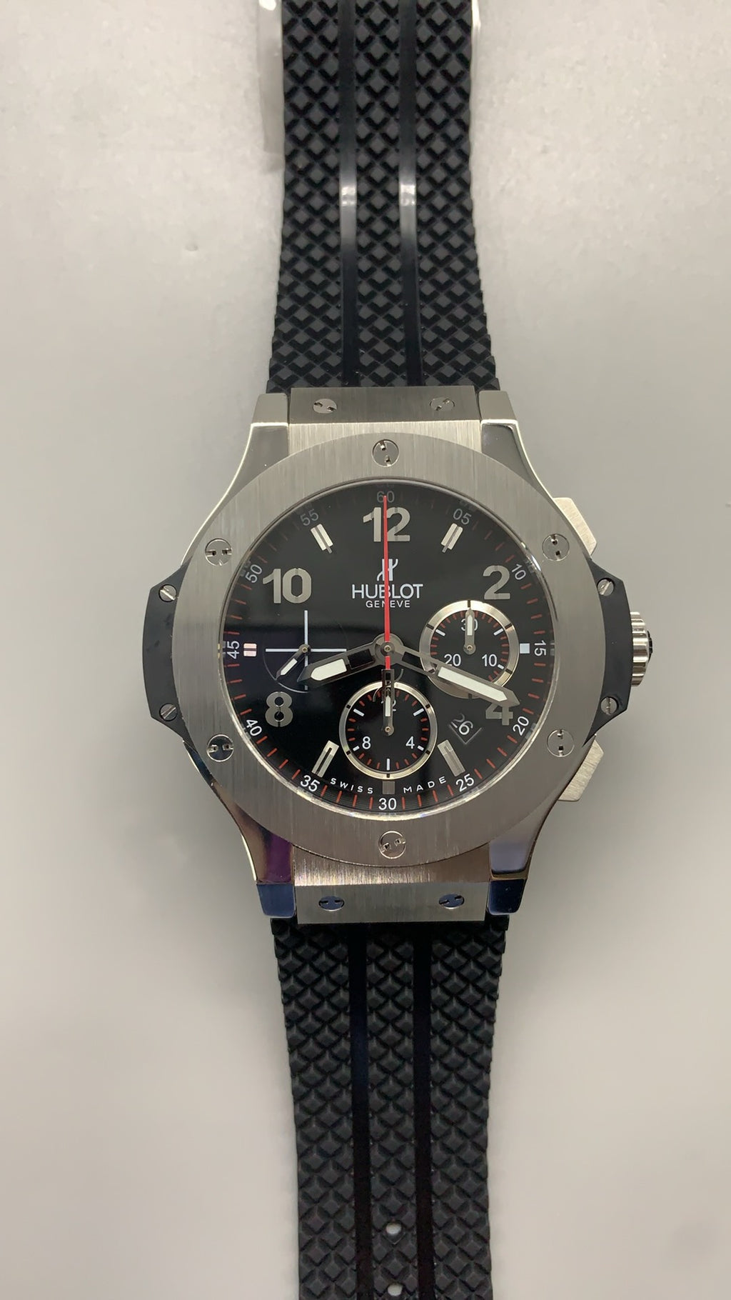 Hublot Big Bang Chronograph | 44MM | ตัวเรือนไทเทเนียม/สแตนเลสสตีล | หน้าปัดสเกเลตัน | จับเวลา Chronograph | กลไกอัตโนมัติ HUB4100