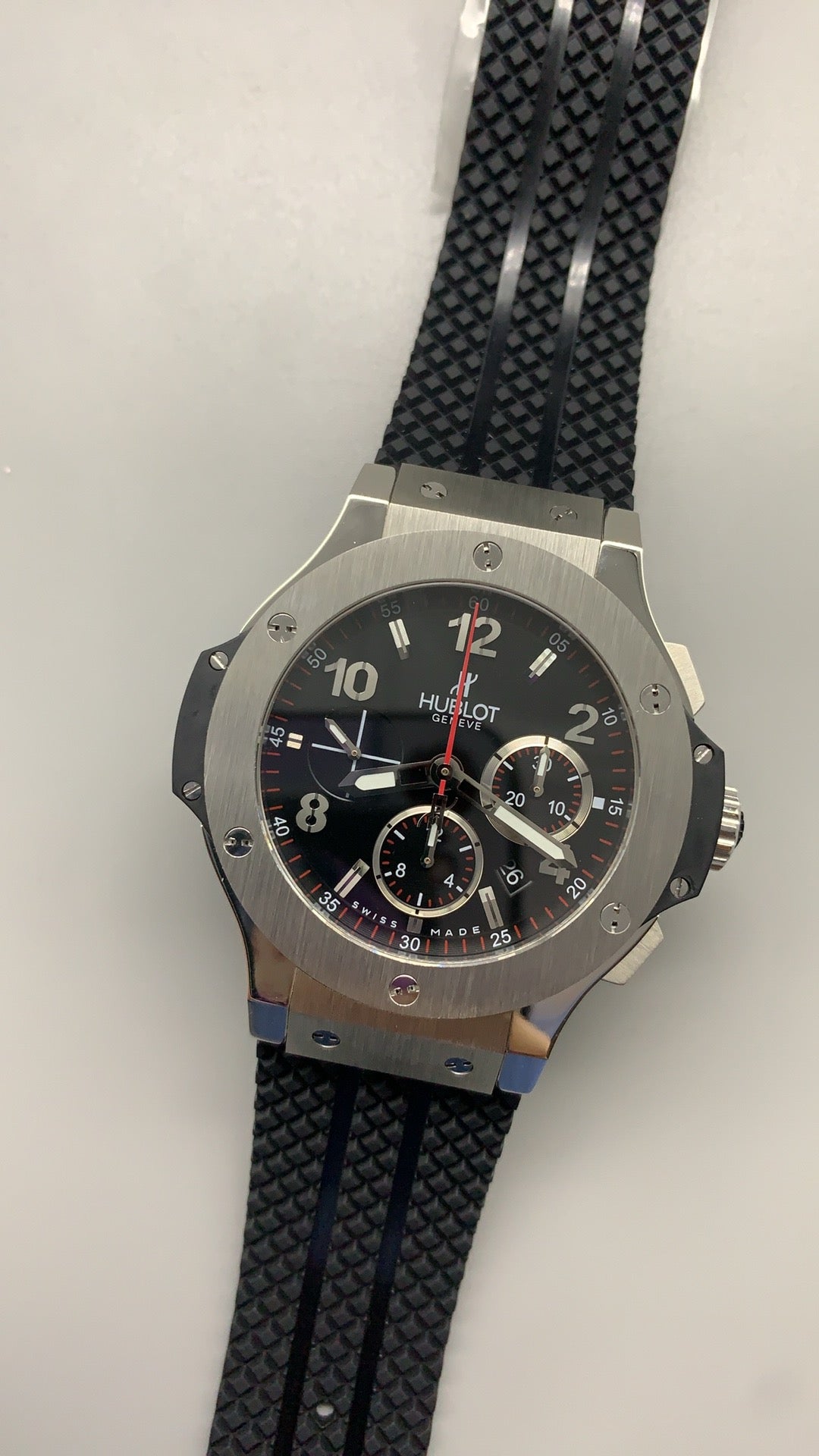 Hublot Big Bang Chronograph | 44MM | ตัวเรือนไทเทเนียม/สแตนเลสสตีล | หน้าปัดสเกเลตัน | จับเวลา Chronograph | กลไกอัตโนมัติ HUB4100