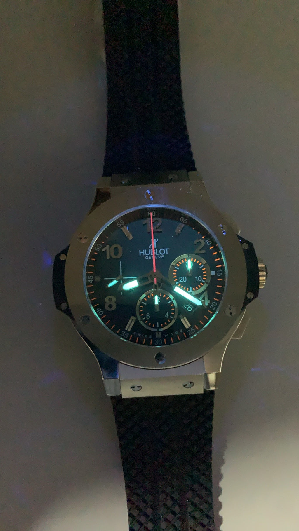 Hublot Big Bang Chronograph | 44MM | ตัวเรือนไทเทเนียม/สแตนเลสสตีล | หน้าปัดสเกเลตัน | จับเวลา Chronograph | กลไกอัตโนมัติ HUB4100