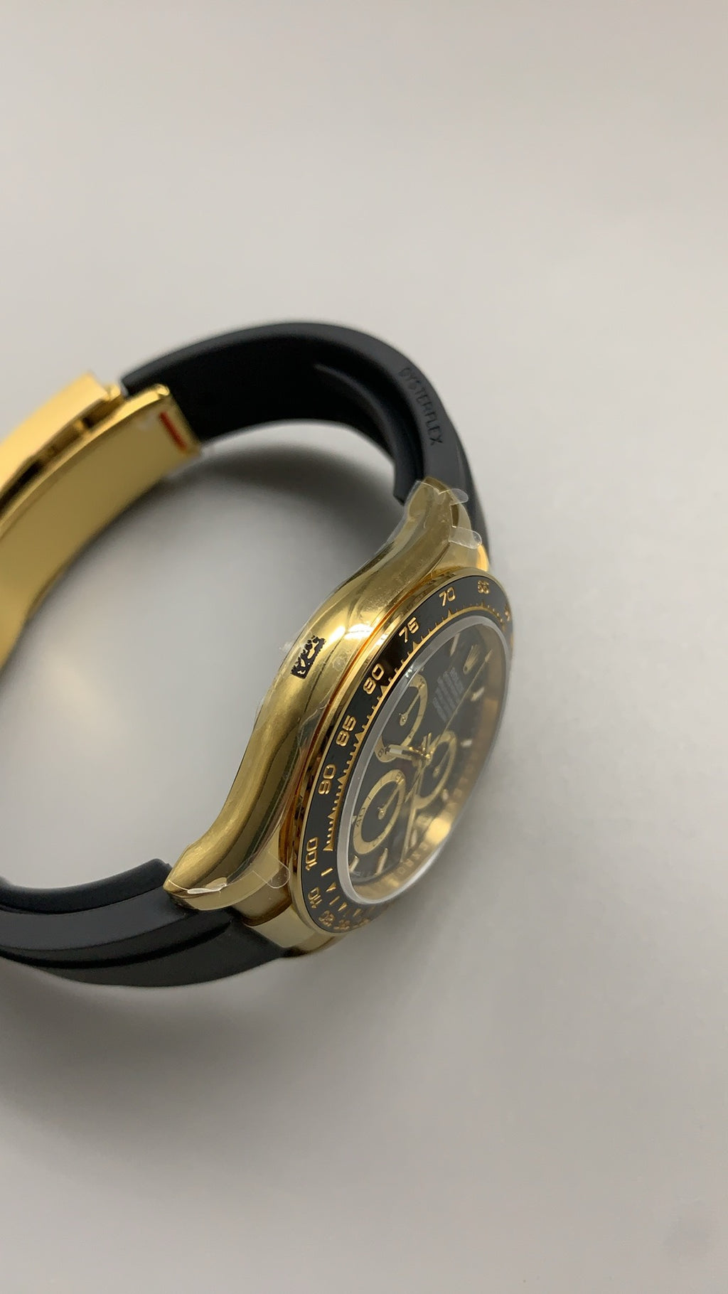 Rolex Daytona 40MM | หน้าปัดสีดำ | ตัวเรือนสแตนเลสเคลือบสีทอง PVD | กลไกอัตโนมัติ Cal.4131