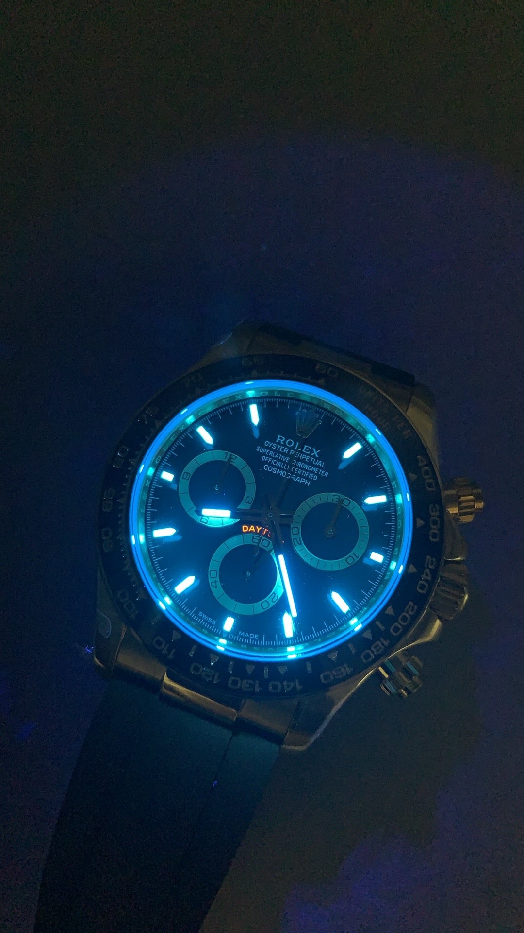 Rolex Daytona 40MM | หน้าปัดสีดำ | ตัวเรือนสแตนเลสเคลือบสีทอง PVD | กลไกอัตโนมัติ Cal.4131