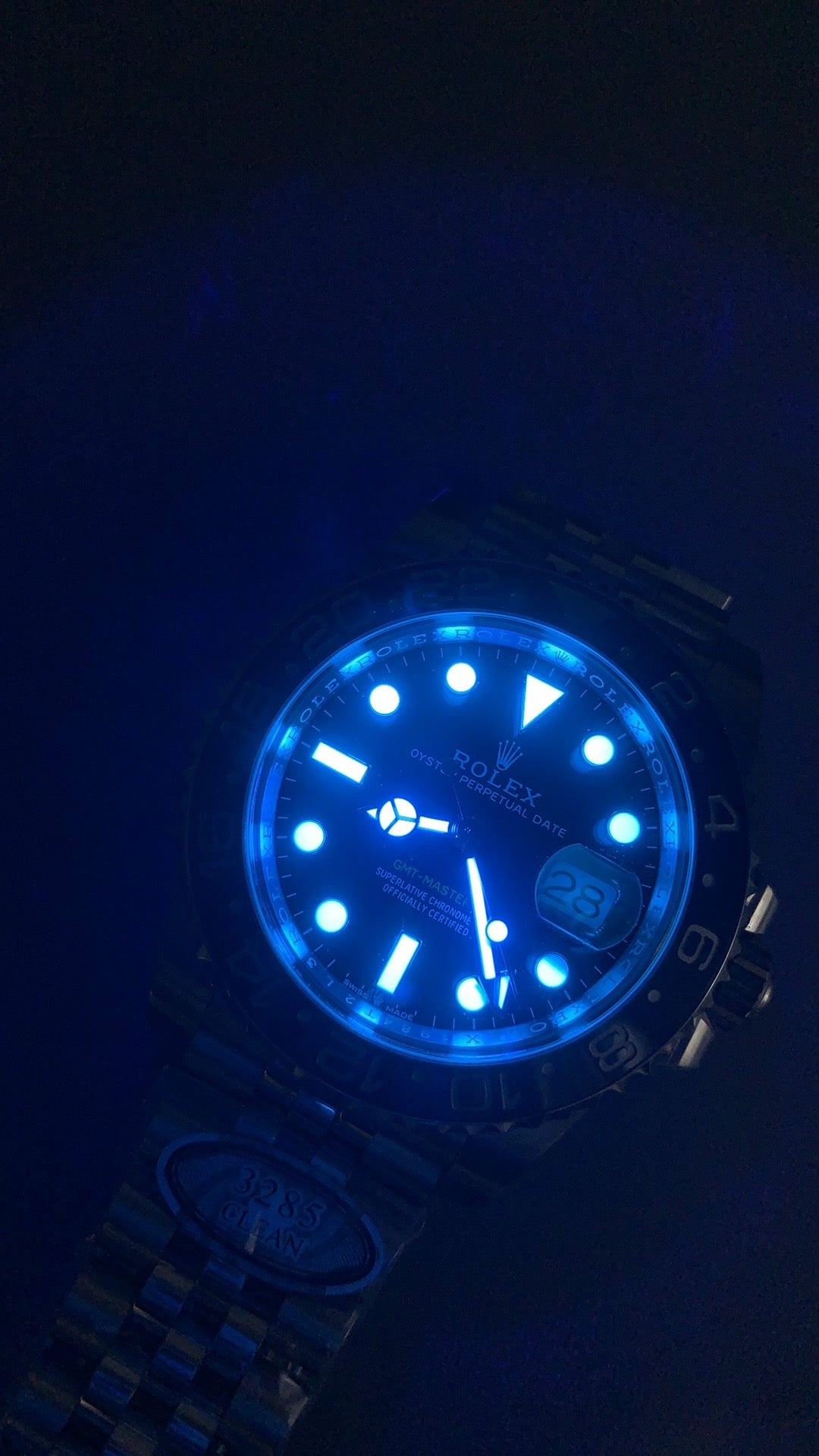 Rolex GMT-Master II 40MM | ขอบเซรามิกสีดำ-เทา (ขอบใหม่ล่าสุด) | กลไกอัตโนมัติ Cal.3285