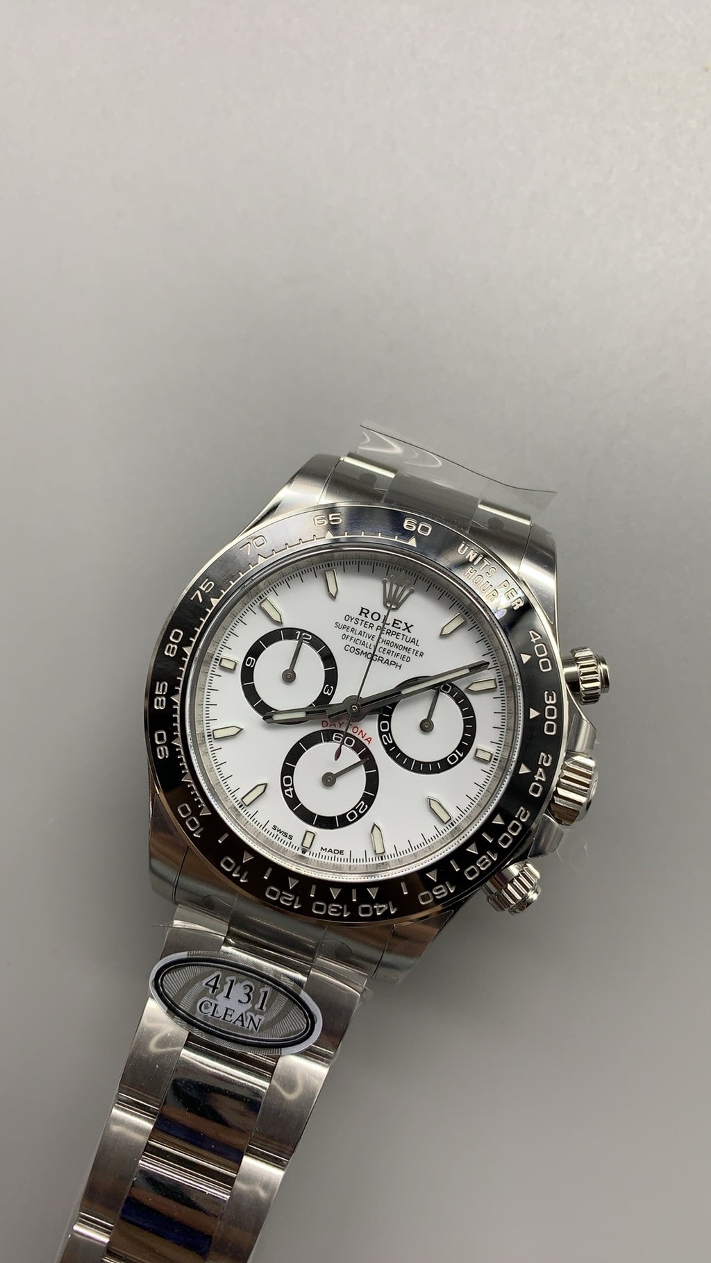 Rolex Daytona 40MM | หน้าปัดแพนด้า ขาว-ดำ | กลไกอัตโนมัติ Cal.4131