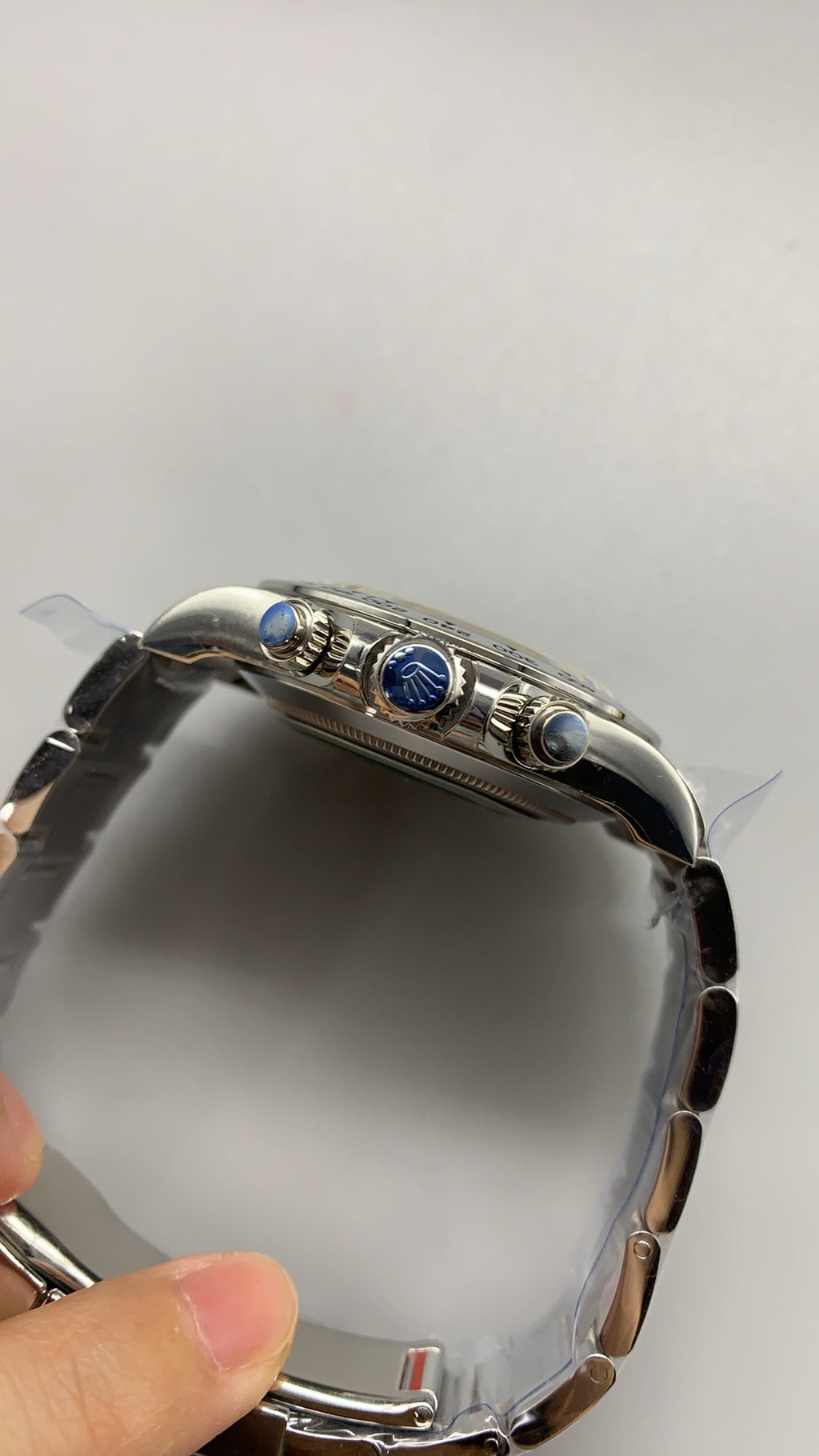 Rolex Daytona 40MM | หน้าปัดสีฟ้า (Ice Blue) | ตัวเรือนสแตนเลสเคลือบสีไวท์โกลด์ PVD