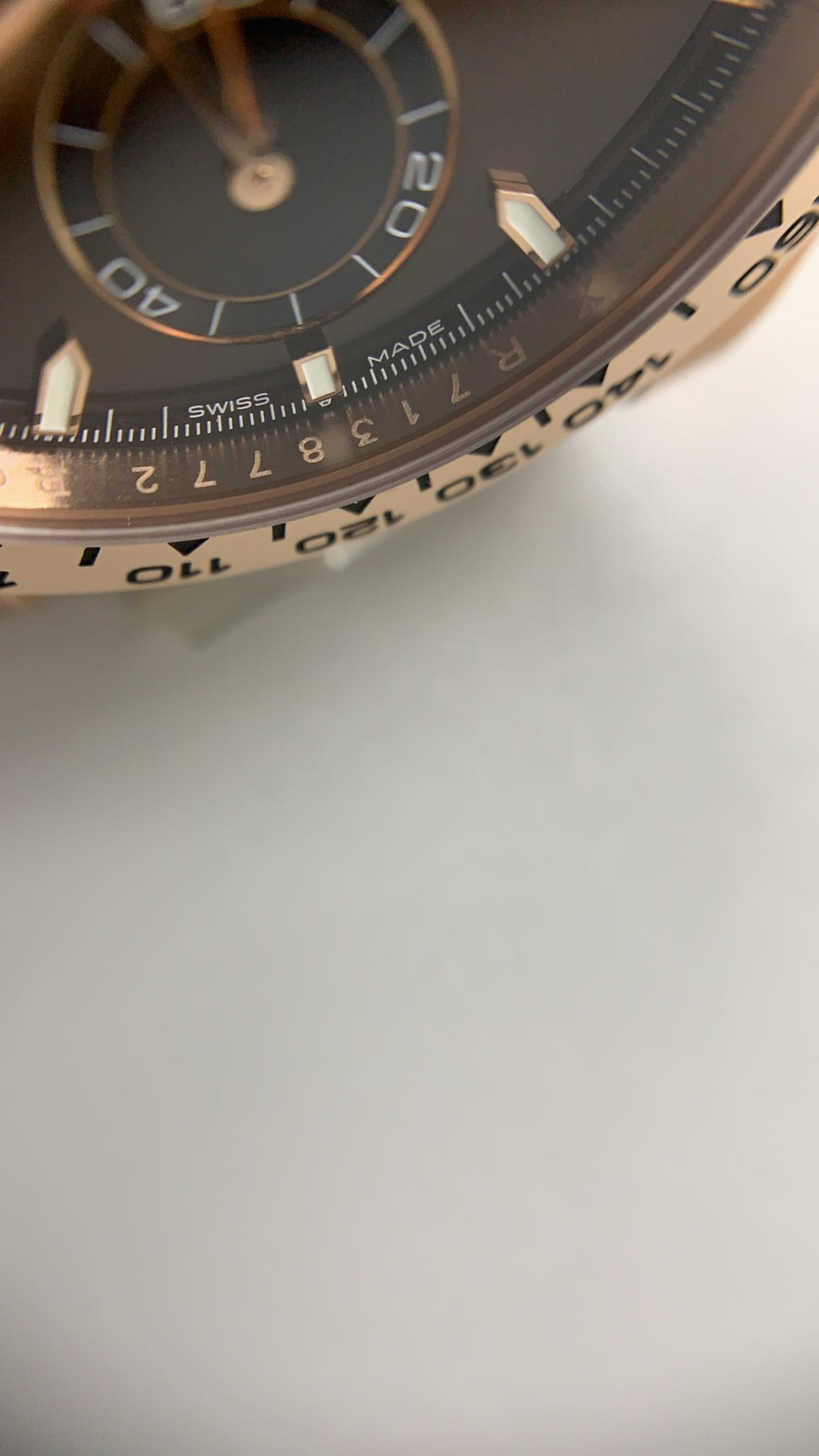 Rolex Daytona 40MM | หน้าปัดสีน้ำตาล (คาปูชิโน่) | ตัวเรือนสแตนเลสเคลือบสีโรสโกลด์ PVD