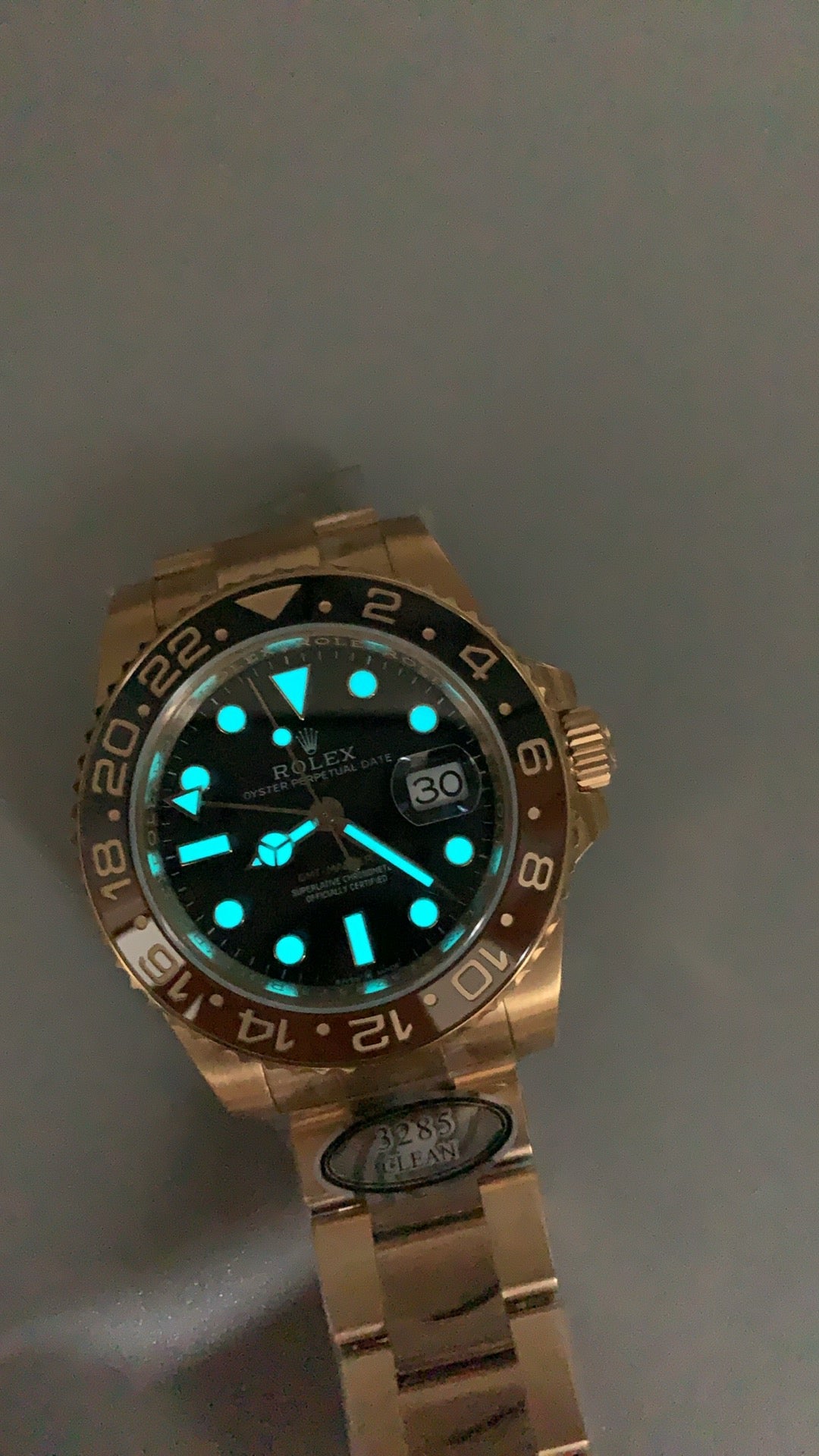Rolex GMT-Master II 40MM | ตัวเรือนสแตนเลสเคลือบสีโรสโกลด์ PVD | กลไกอัตโนมัติ Cal.3285
