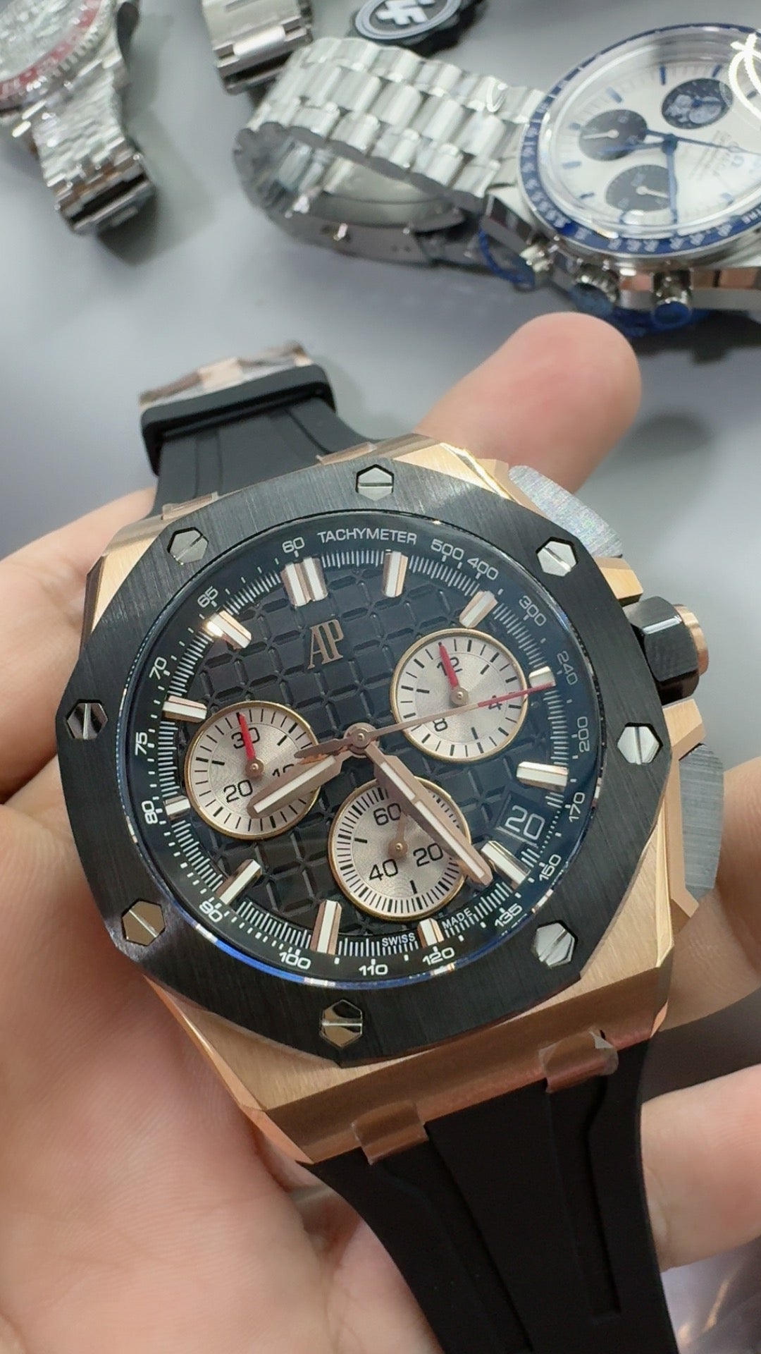 Audemars Piguet Royal Oak Offshore 26420ST | 43MM | ตัวเรือนสแตนเลสสตีล | หน้าปัดสีน้ำเงิน | จับเวลา Chronograph | กลไกอัตโนมัติ Cal.4401