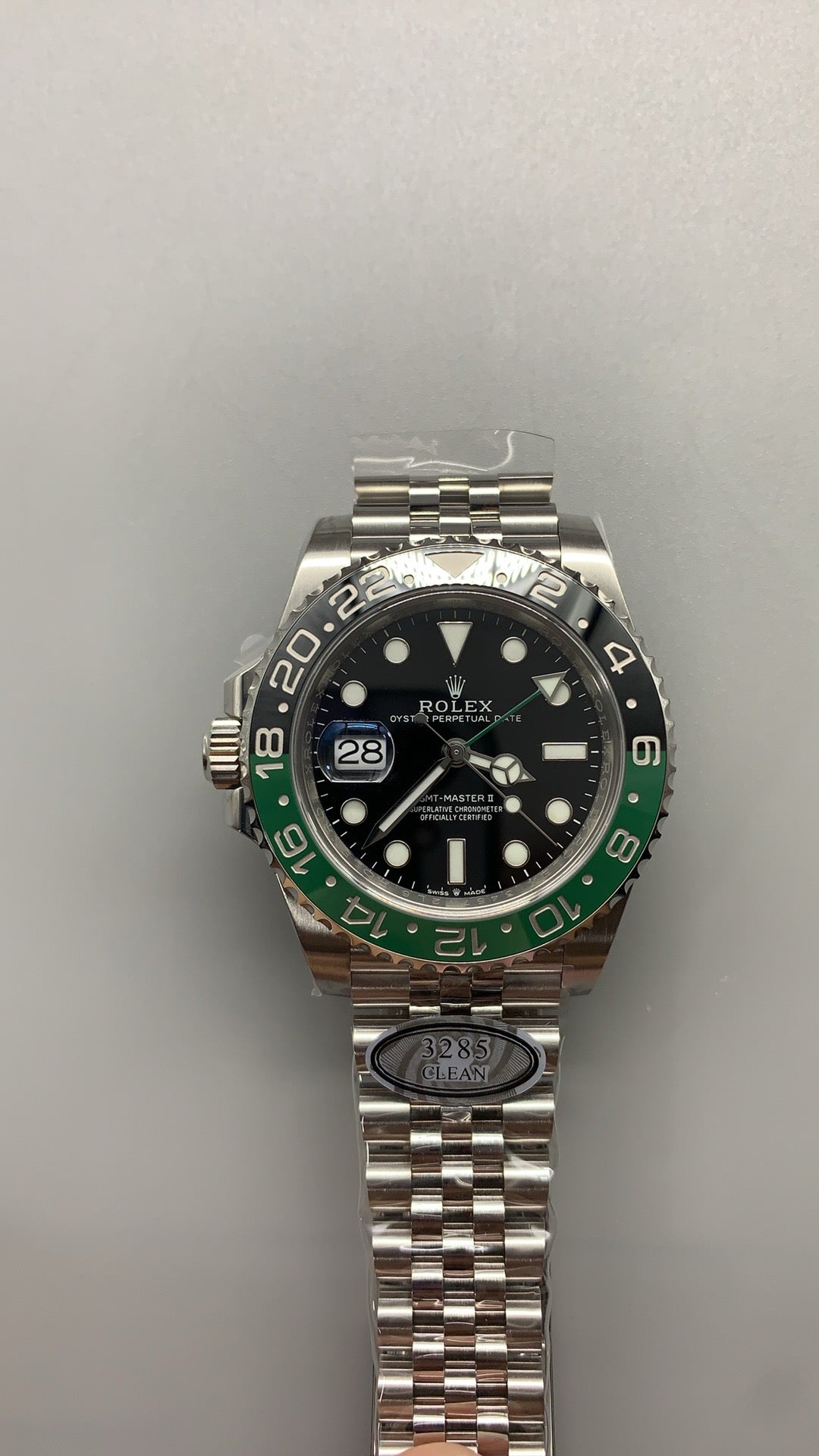Rolex GMT-Master II 40MM | ขอบเซรามิกสีเขียว-ดำ (สไปร์ท) | กลไกอัตโนมัติ Cal.3285