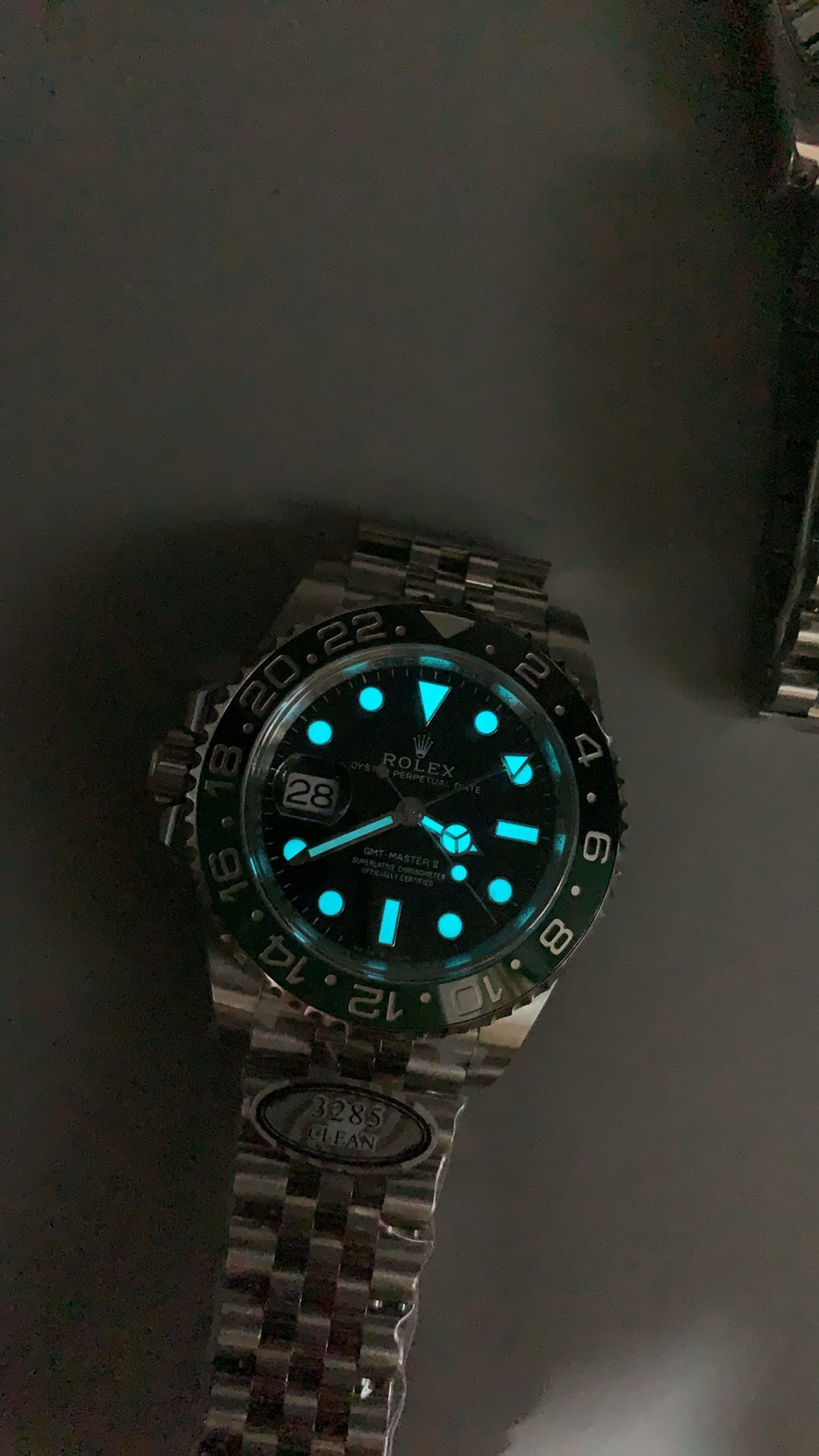 Rolex GMT-Master II 40MM | ขอบเซรามิกสีเขียว-ดำ (สไปร์ท) | กลไกอัตโนมัติ Cal.3285