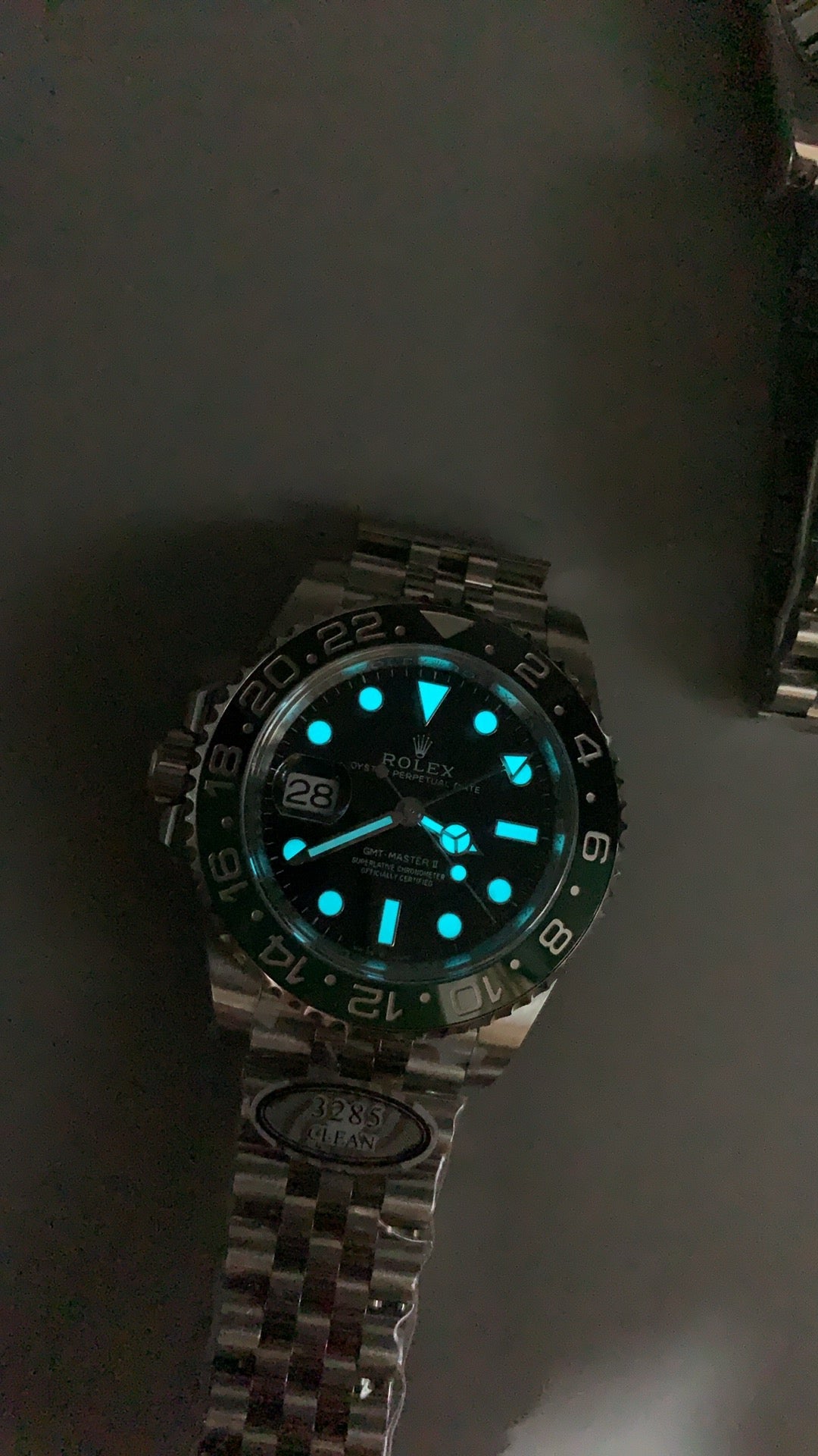 Rolex GMT-Master II 40MM | ขอบเซรามิกสีเขียว-ดำ (สไปร์ท) | กลไกอัตโนมัติ Cal.3285