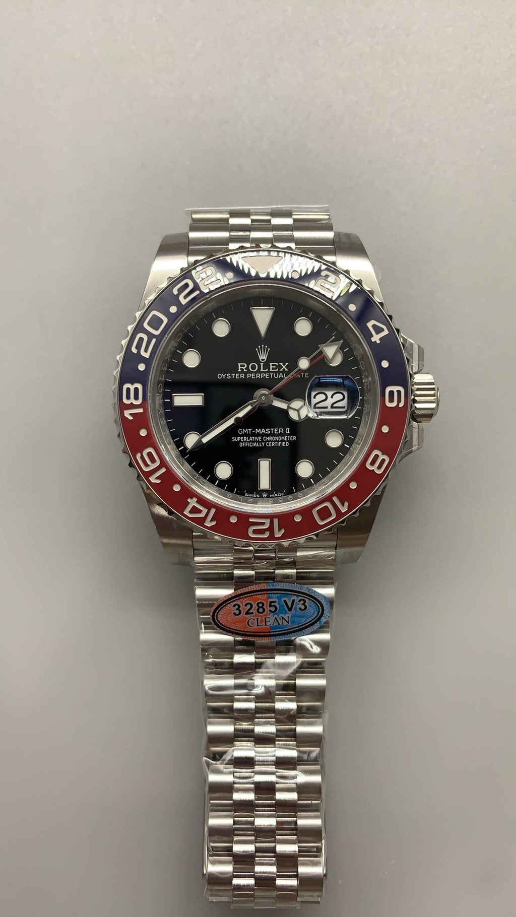 Rolex GMT-Master II 40MM | ขอบเซรามิกสีแดง-ดำ (โค้ก) | กลไกอัตโนมัติ Cal.3285