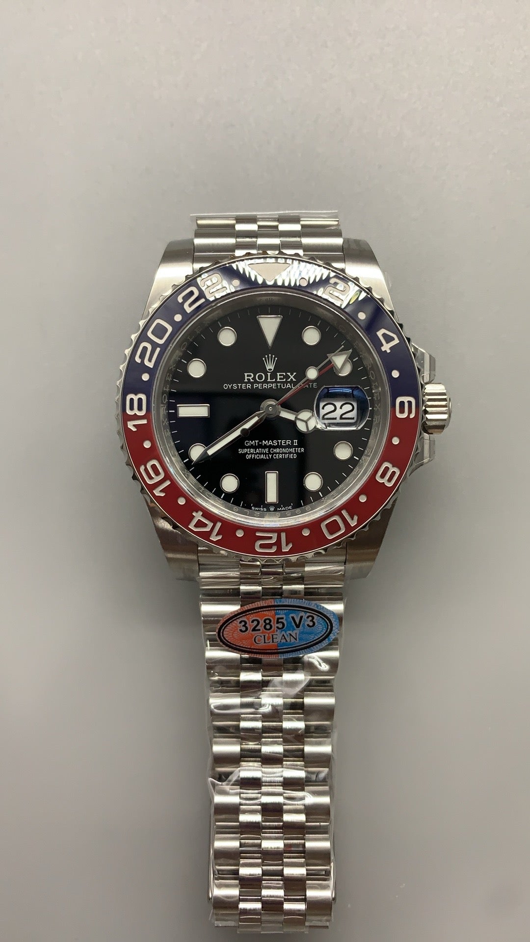 Rolex GMT-Master II 40MM | ขอบเซรามิกสีแดง-ดำ (โค้ก) | กลไกอัตโนมัติ Cal.3285