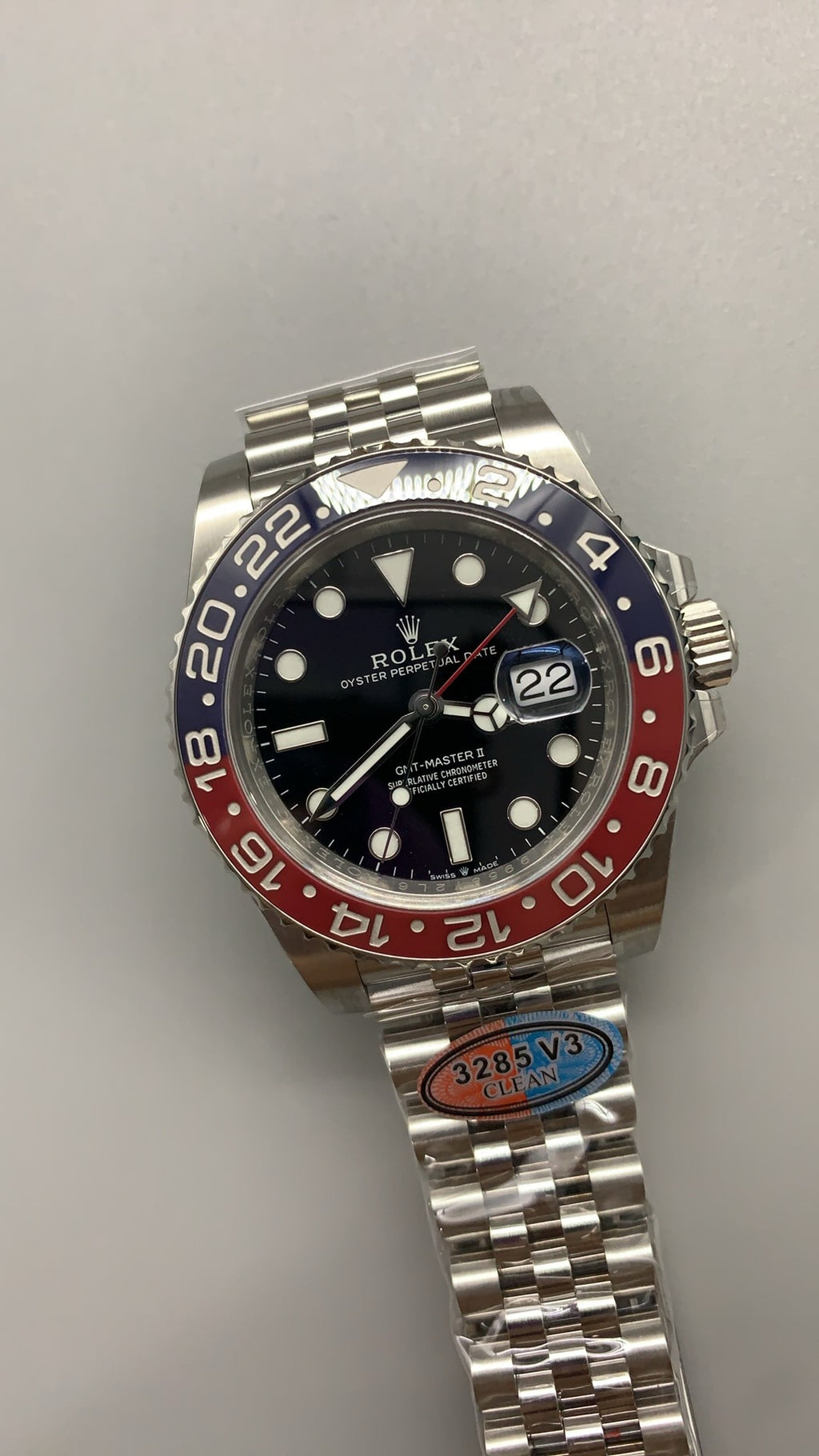 Rolex GMT-Master II 40MM | ขอบเซรามิกสีแดง-ดำ (โค้ก) | กลไกอัตโนมัติ Cal.3285
